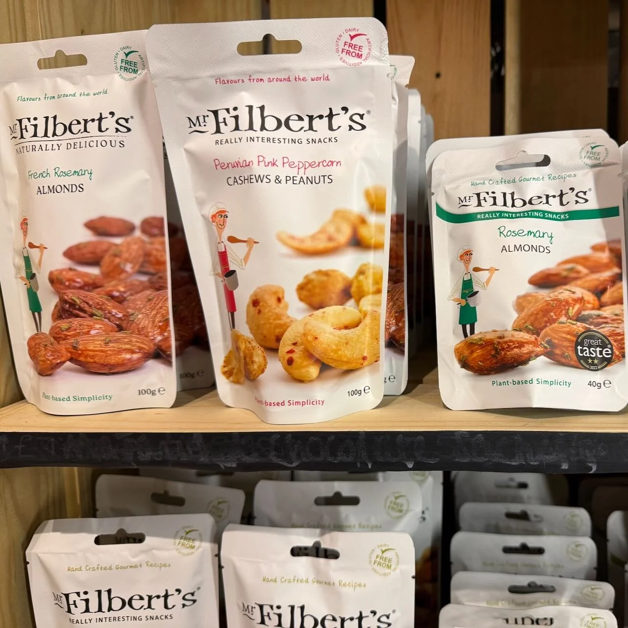 ⭐️One of our go-to snack ranges⭐️

We love Mr Filbert&rsquo;s for their bold flavours, quality ingredients and plant-based simplicity.

From rosemary almonds to Peruvian pink peppercorn cashews &amp; peanuts, these are the kind of snacks that don&rsq
