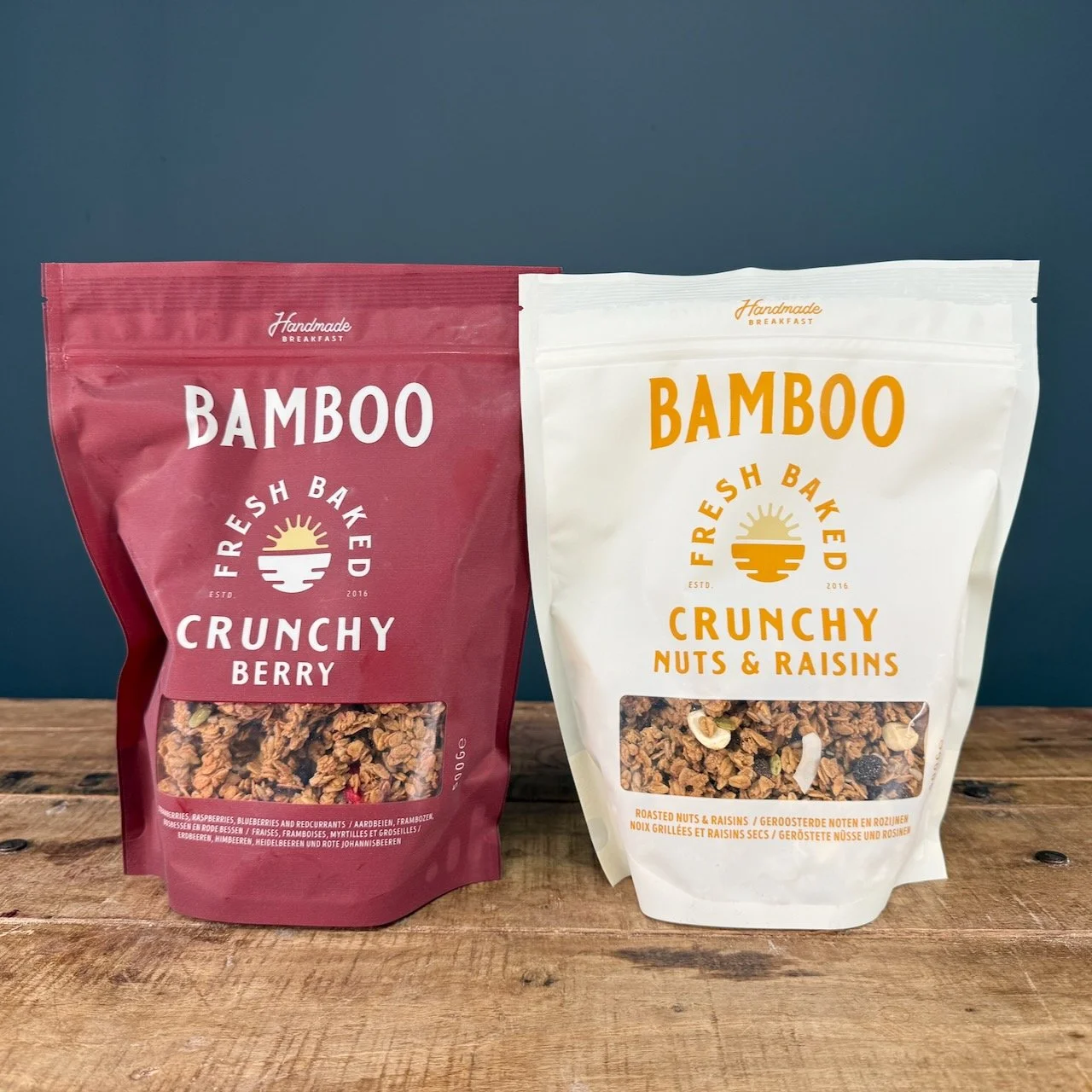 Breakfast done properly! 🥣

These beautiful bags of Bamboo are handmade granola, oven-baked for real crunch and full flavour.

Founded in 2016, Bamboo focus on small-batch production and carefully selected ingredients, no shortcuts, just properly ba