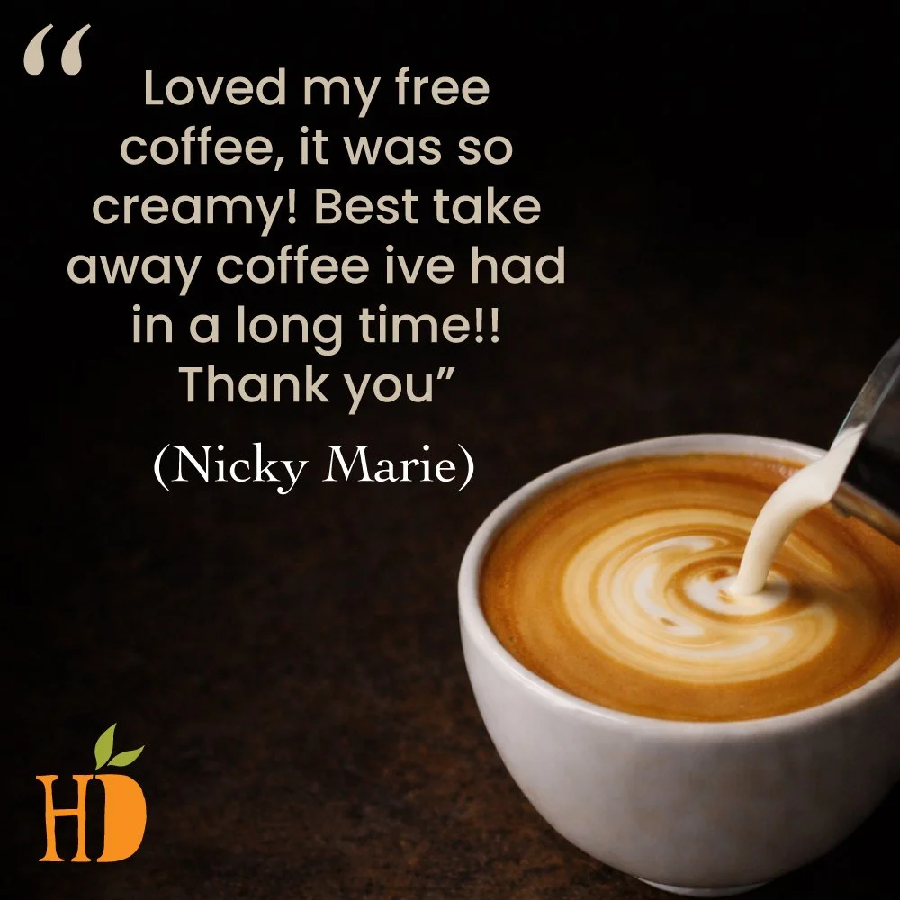 ☕ Cappuccino Competition Review🎉

We loved running our cappuccino competition,  and even more, we loved hearing what you thought!

Here&rsquo;s what Nicky had to say after winning her free coffee&hellip;
&ldquo;Loved my free coffee, it was so creamy