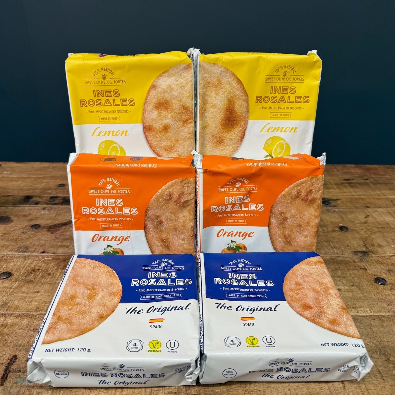 A little taste of Spain 🇪🇸

These beautiful In&eacute;s Rosales Sweet Olive Oil Tortas have been handmade in Seville since 1910 ! Delicately thin, lightly crisp and gently sweet, made with olive oil and simple, natural ingredients.

On the shelf:
?