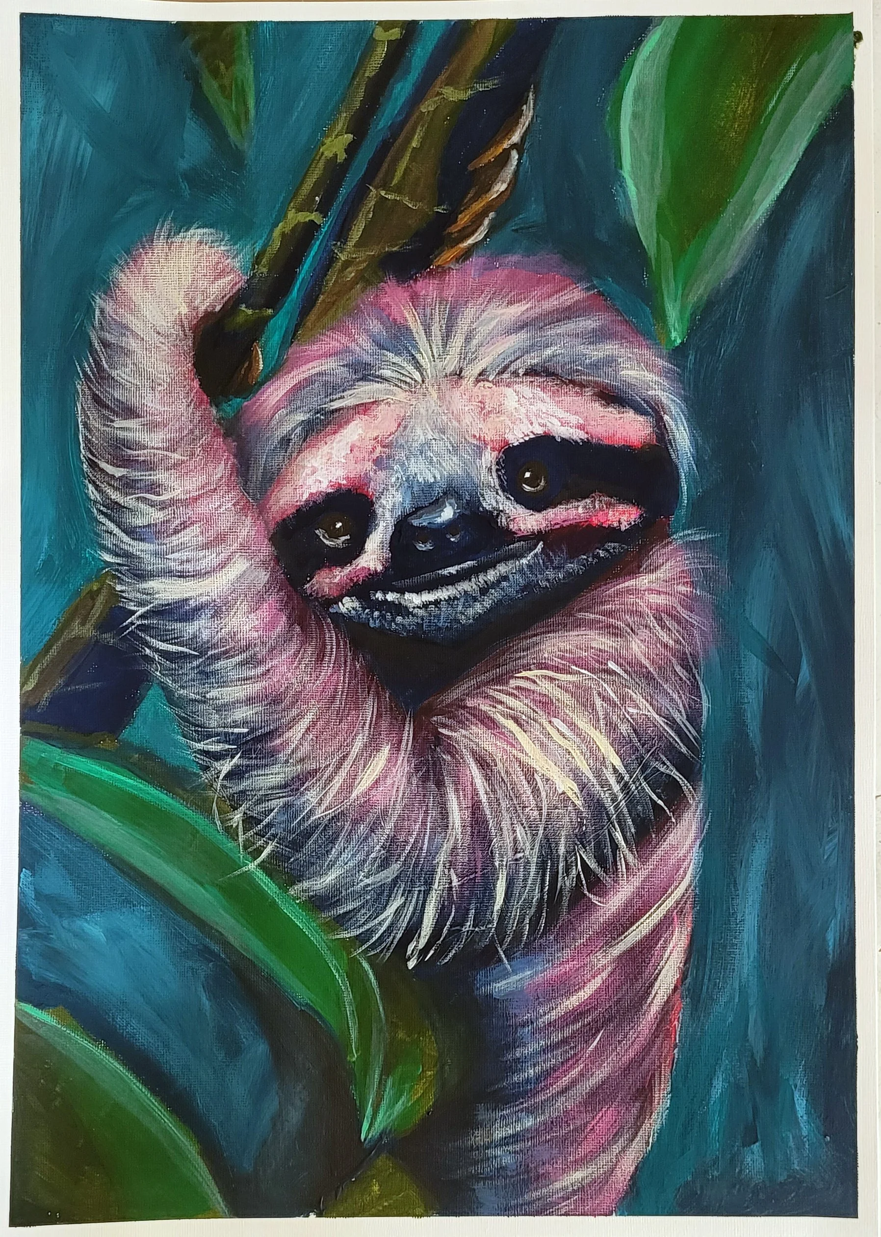 Sloth - Acrylic on paper