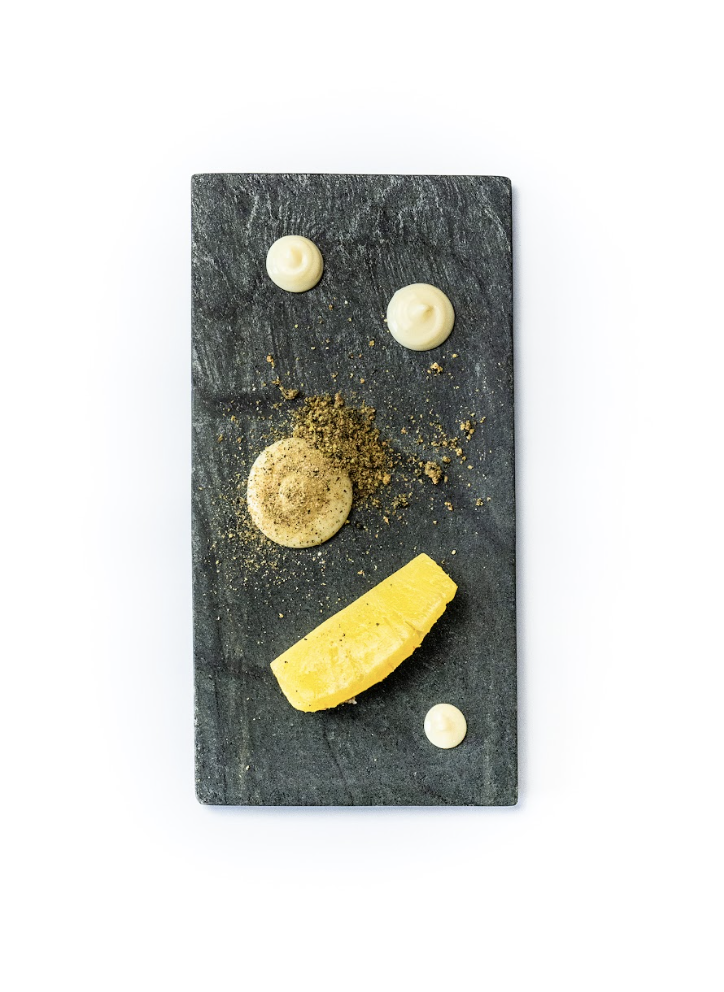 Pineapple, coconut and basil
