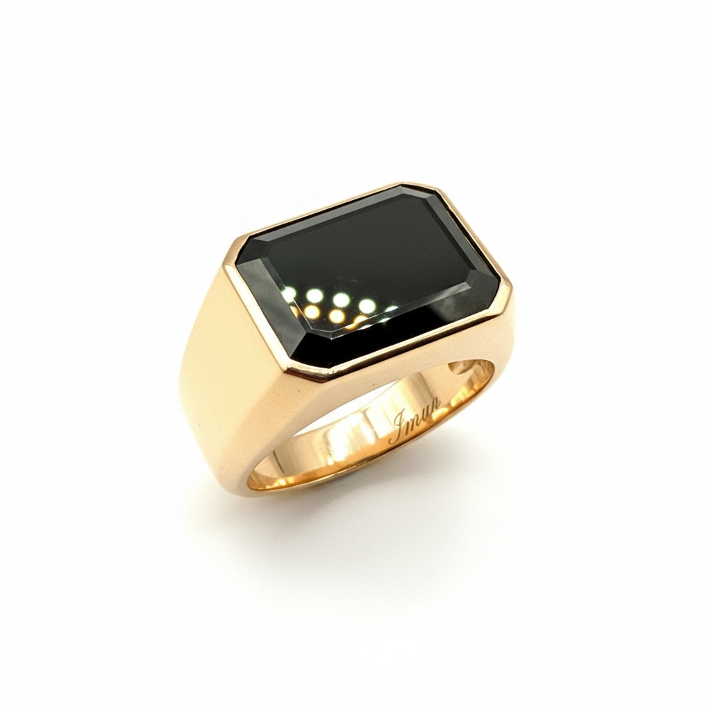 The Black Sapphire Crest Ring