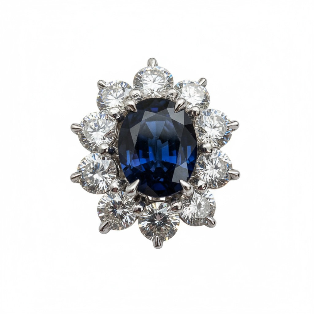 The Sapphire & Diamond Bloom Ring