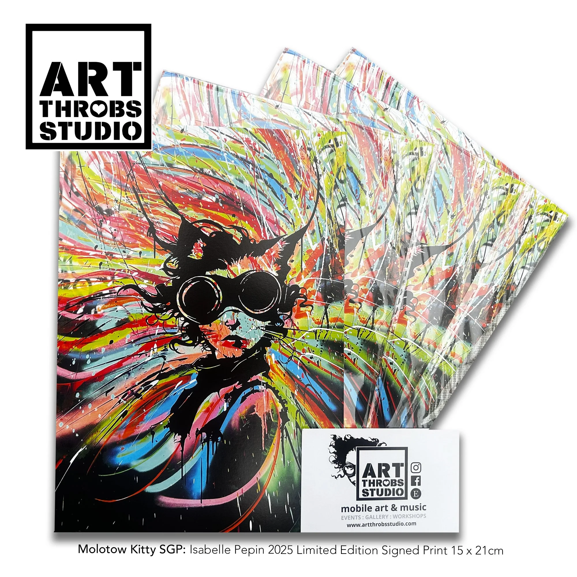 Molotow Kitty SGP 2024 Print 15x21cm signed by Isabelle Pepin