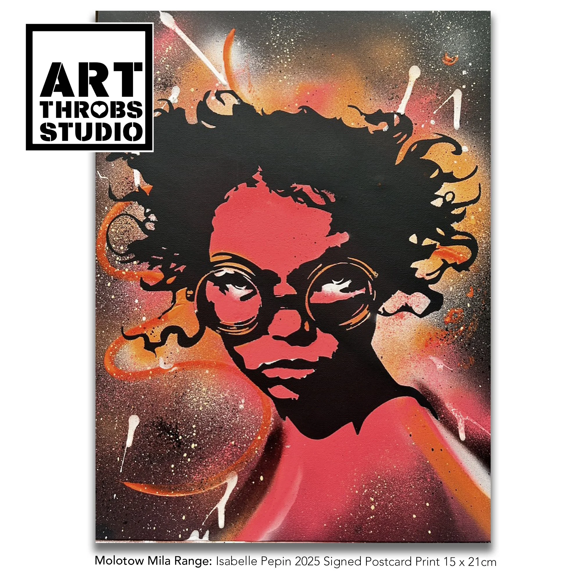 Molotow Mila #6 Spray Paint & Acrylic on Canvas by Isabelle Pepin