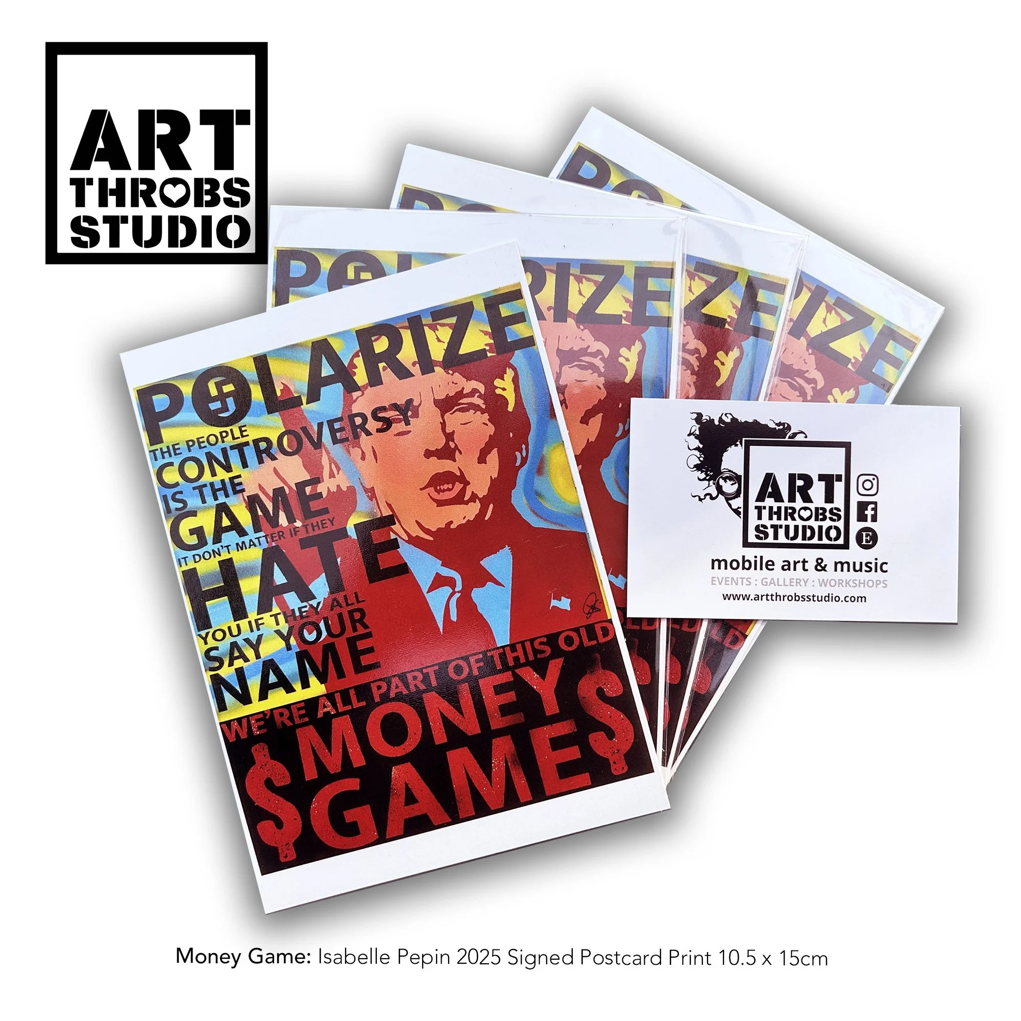 Money Game 2025 Signed Postcard Print 15x10.5cm