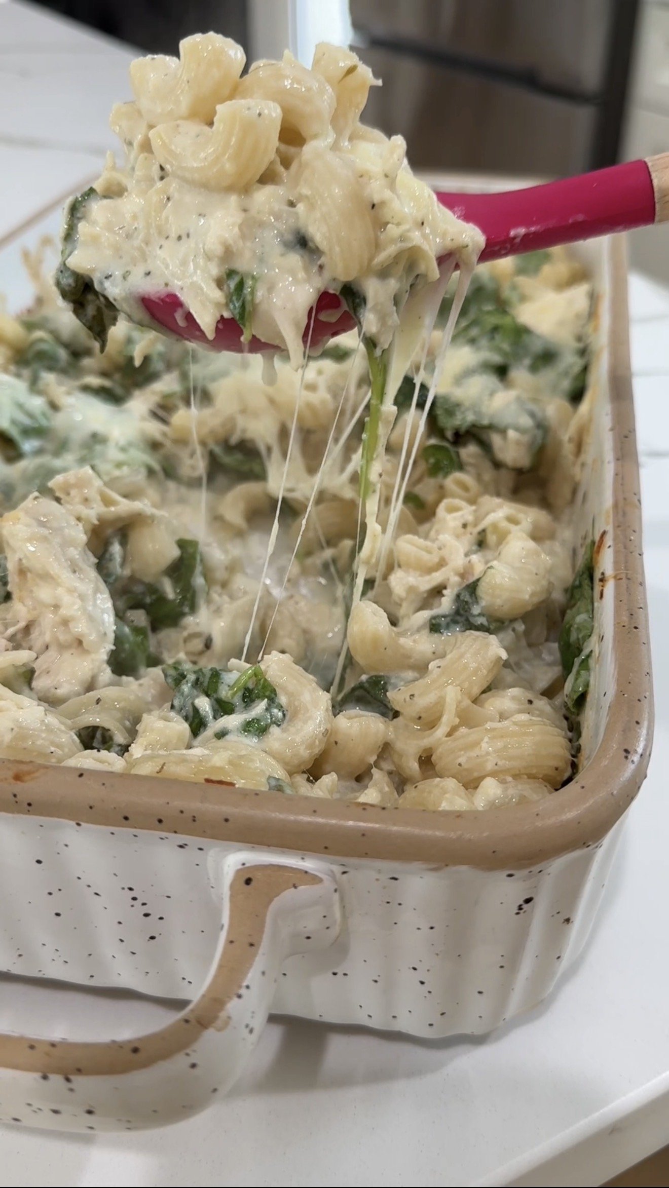 chicken alfredo bake