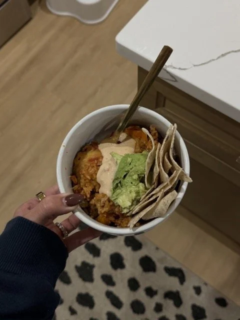 Crockpot Taco Rice (Lightened Up + High-Protein Queso) 🌮