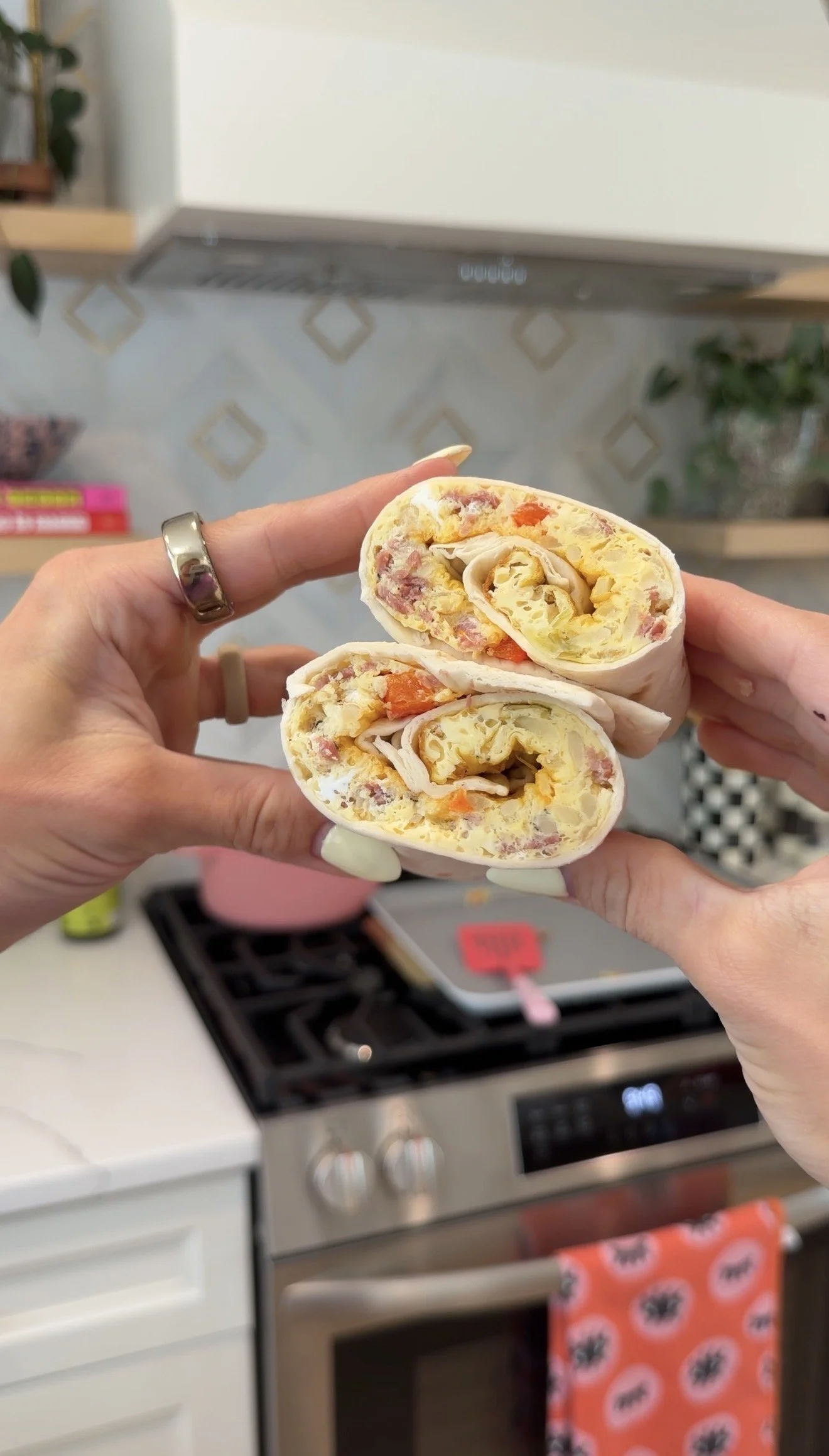 Sheet Pan BEC Breakfast Burritos