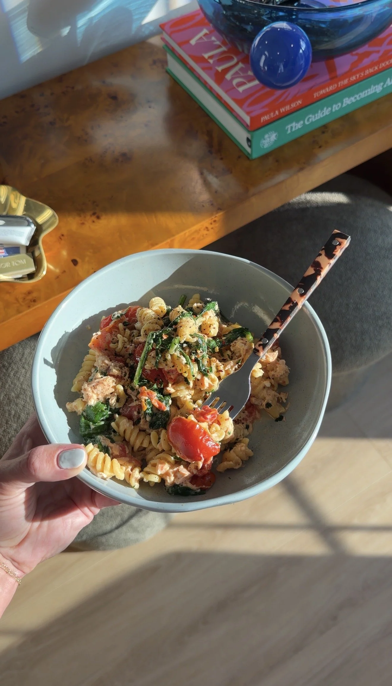 Viral Baked Salmon Feta Pasta