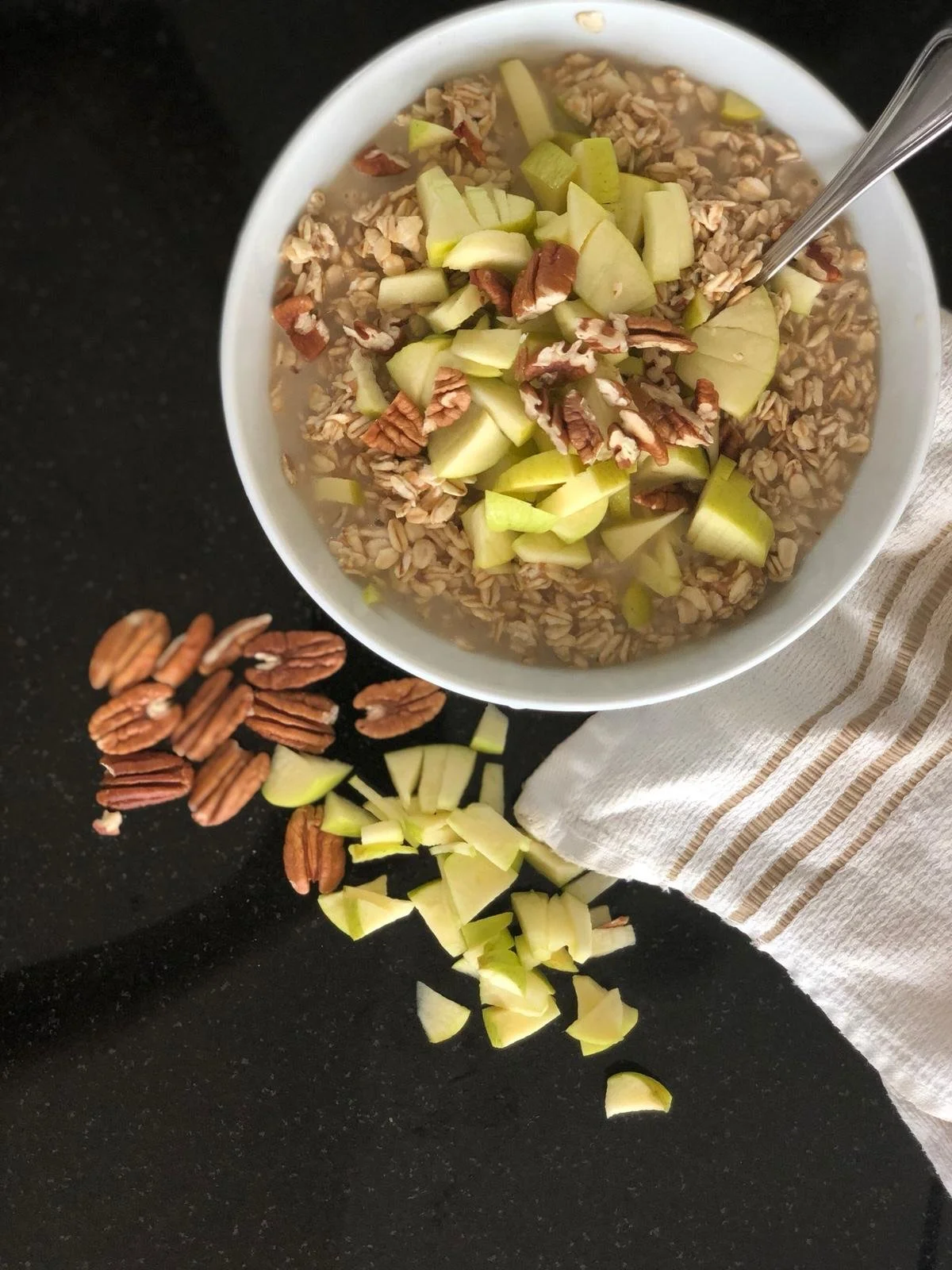 Crumble de avena con manzana