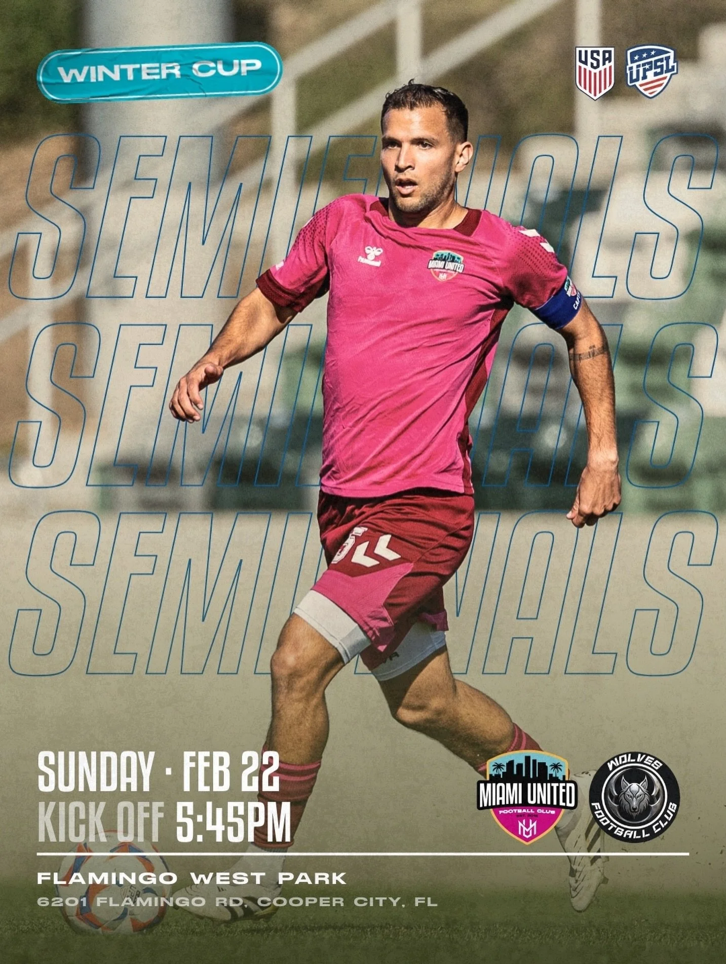 Semifinals are set. ❄️🏆
Sunday, February 22
5:45 PM | West Flamingo Park

One step closer. Let&rsquo;s go. 💪

#UPSLWinterCup #Unlimited #NextUp