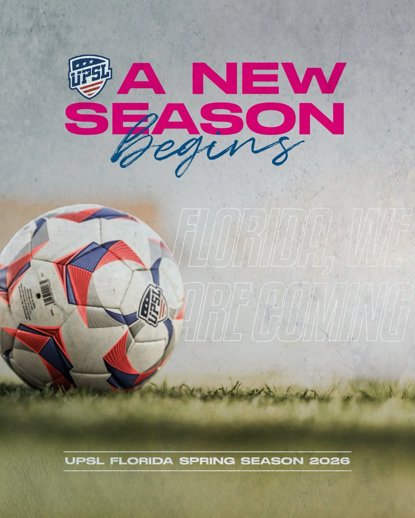 It&rsquo;s that time again. ⚽️🔥
UPSL Florida Spring Season 2026 is here.

New opponents.
New stories to write.

Florida, we&rsquo;re ready.

#NewSeason #Unlimited