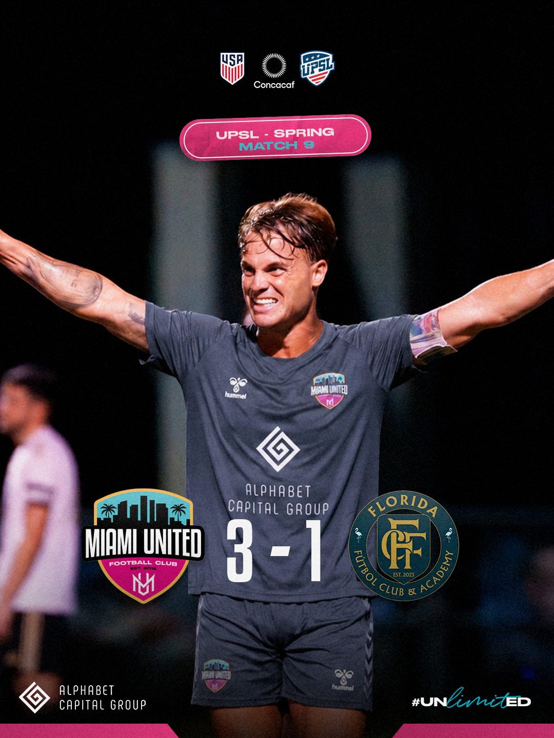 Weekend Recap: Another winning weekend for Miami United as First Team earns eighth straight win, U23 debuts with victory, and Reserve Team claims fifth consecutive victory