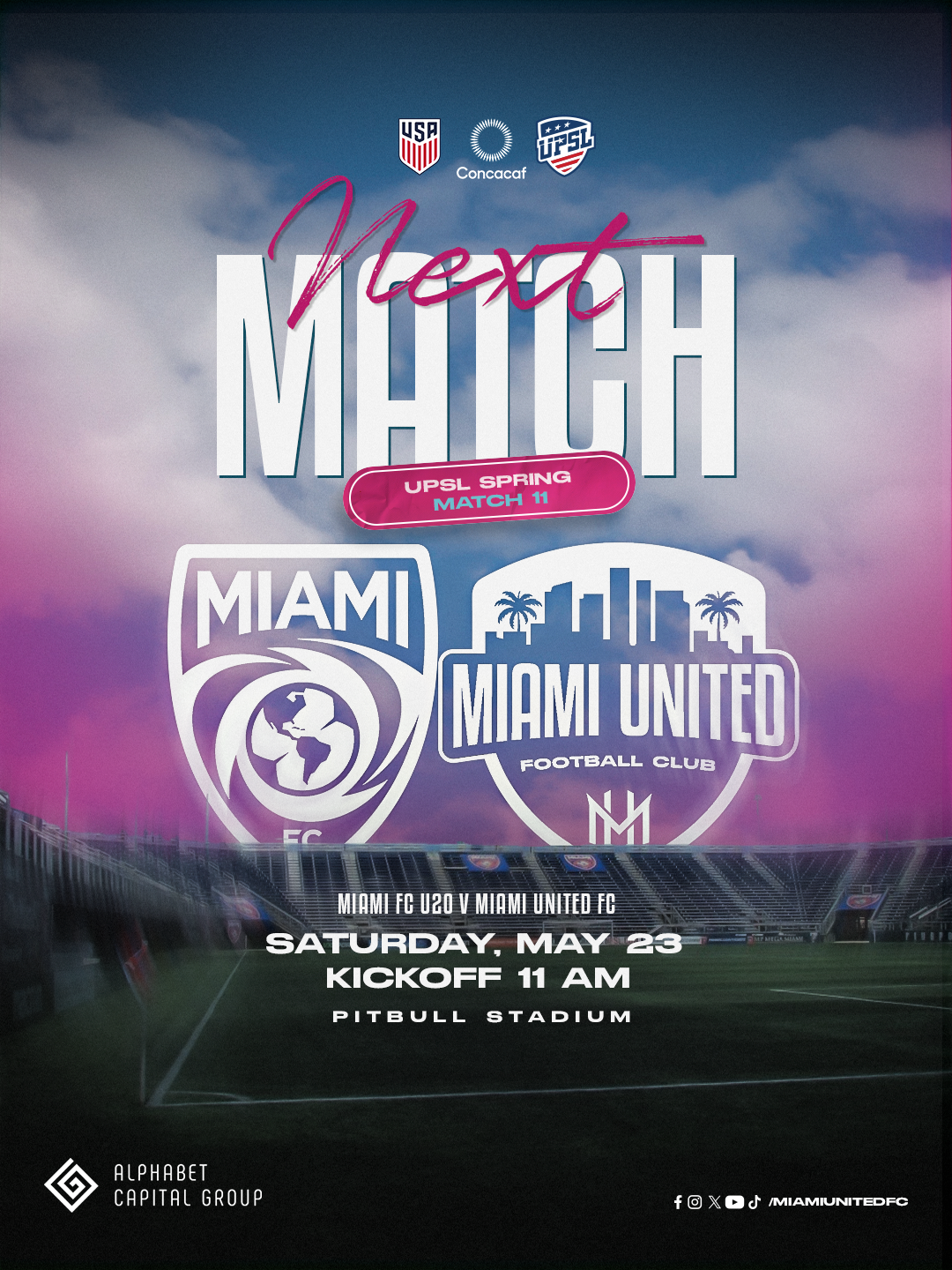 Match Preview: Miami United FC faces Miami FC U20 at Pitbull Stadium