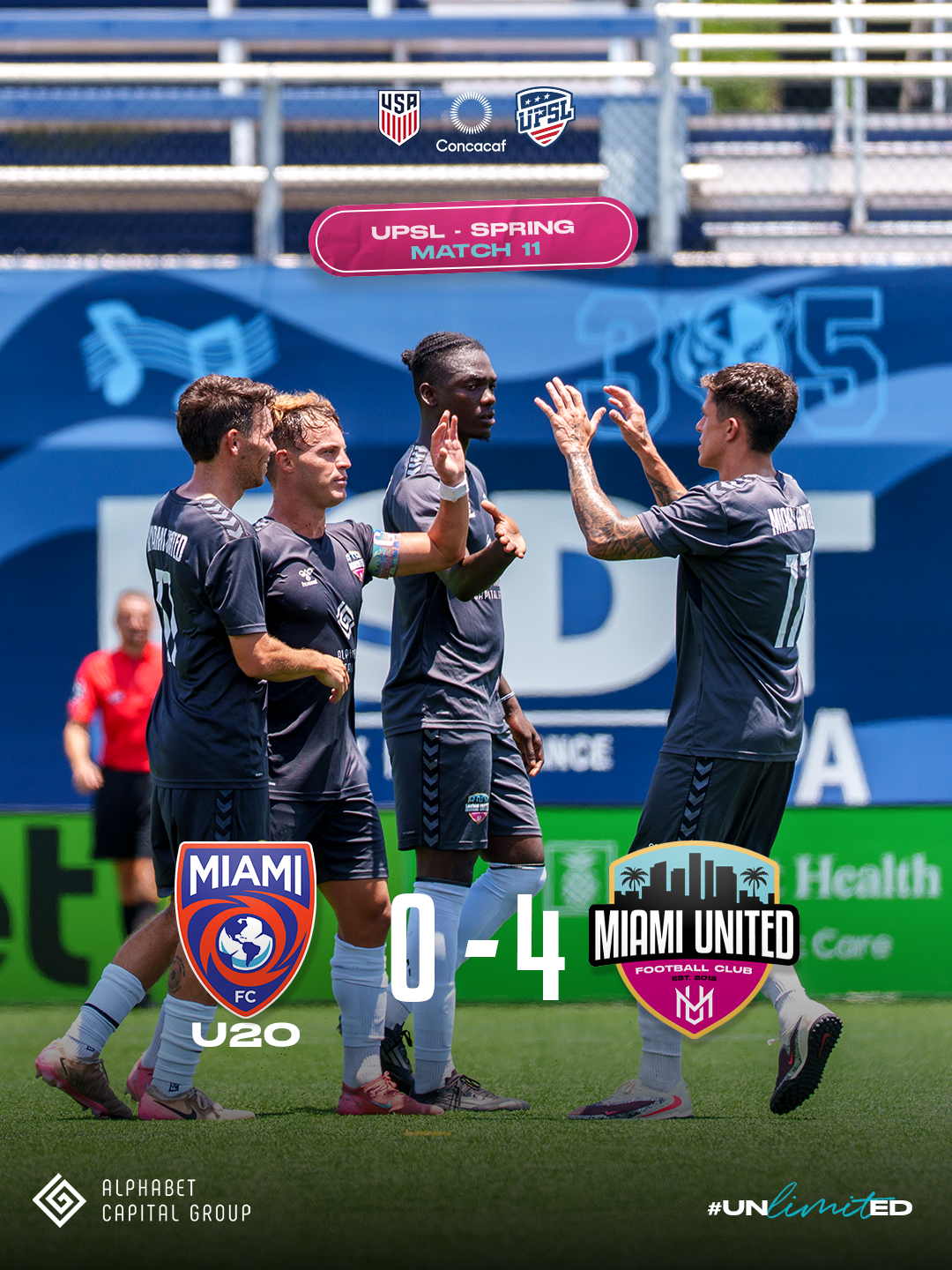 Weekend Recap: Miami United First Team secures tenth consecutive victory while Reserves extend unbeaten run and U23 continues development process