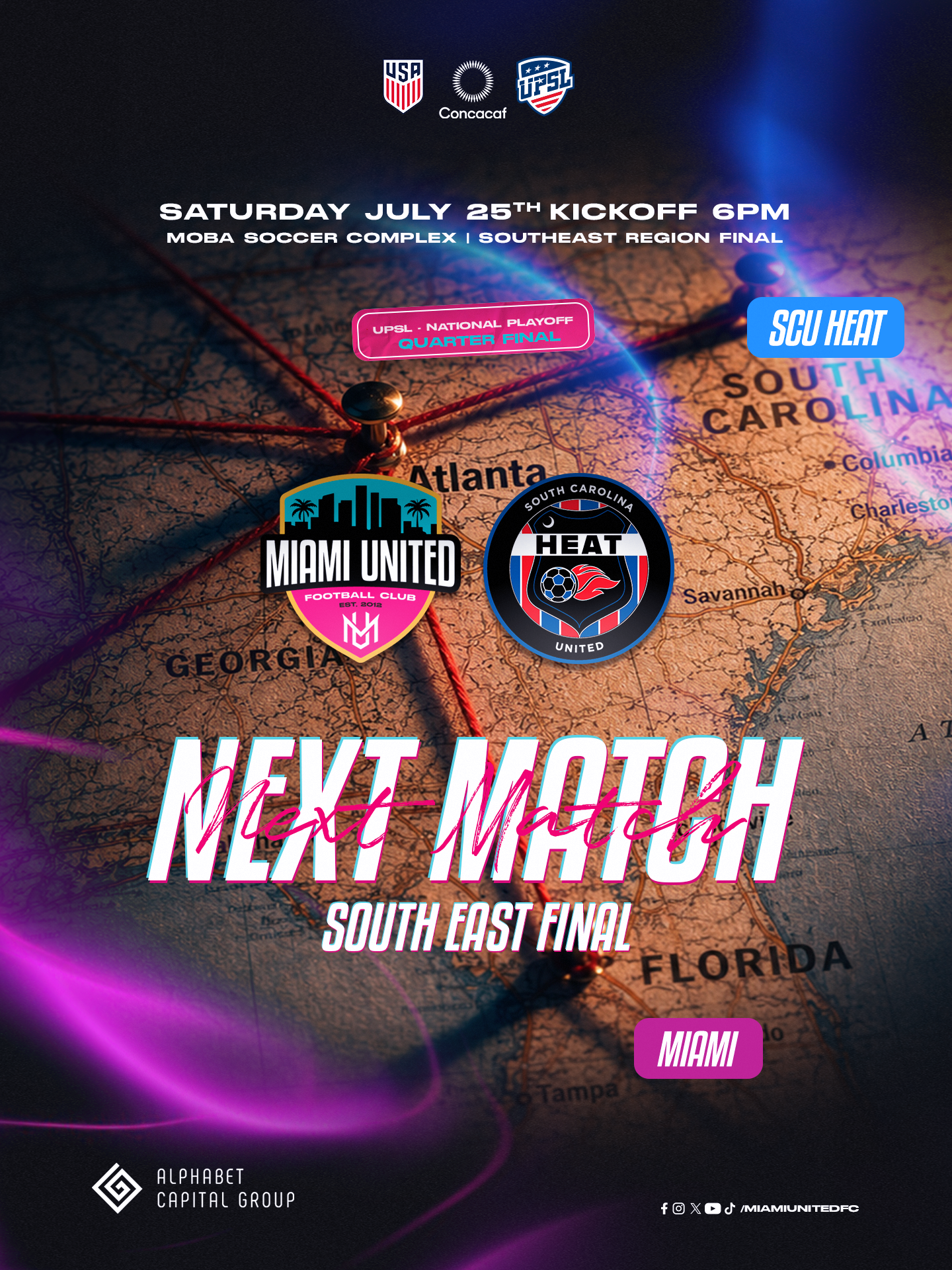 Miami United FC: A historic run continues as First Team reaches South East Final, Reserve wins title and U23 advances to final