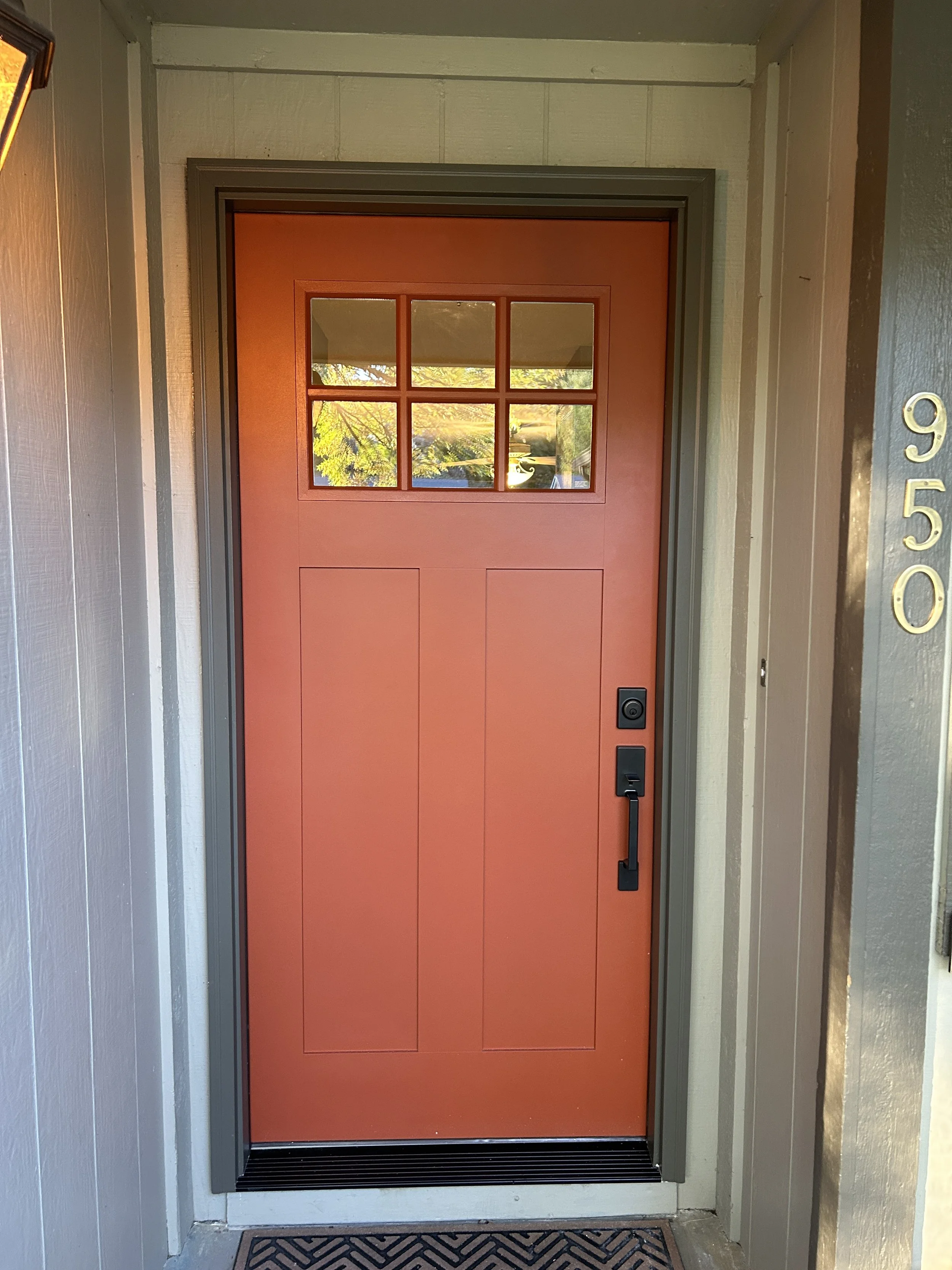 Upgraded Front Door and Jam