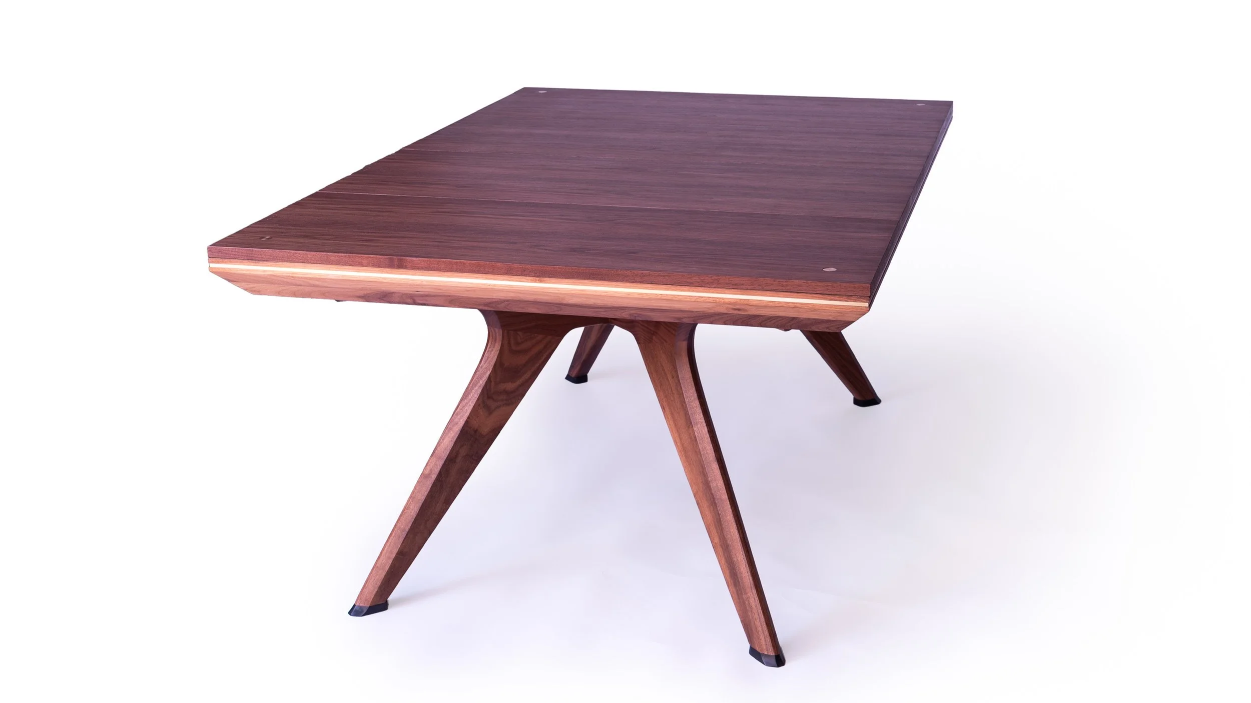 Slip matched veneered top