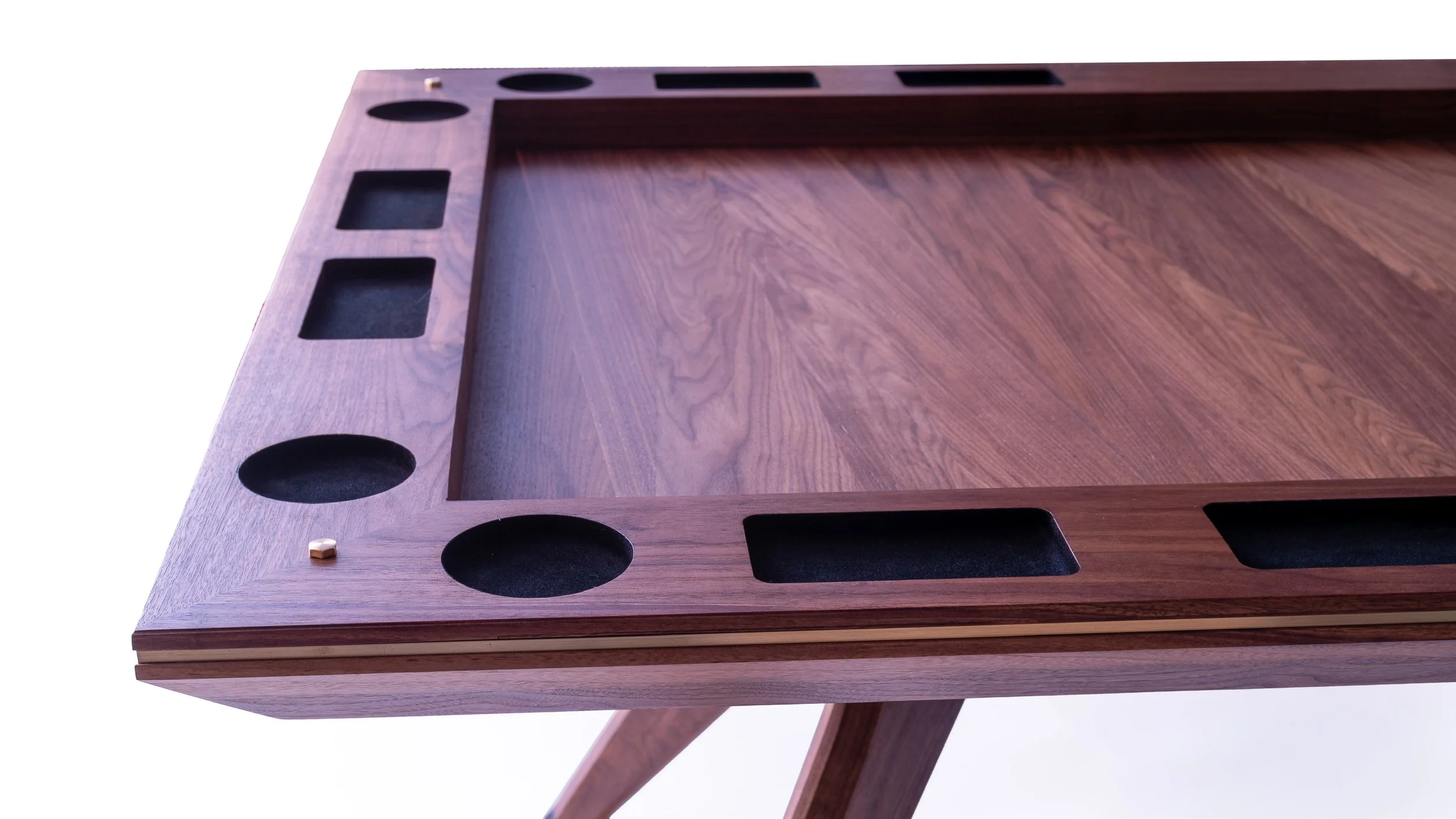 Gaming surface with custom veneer