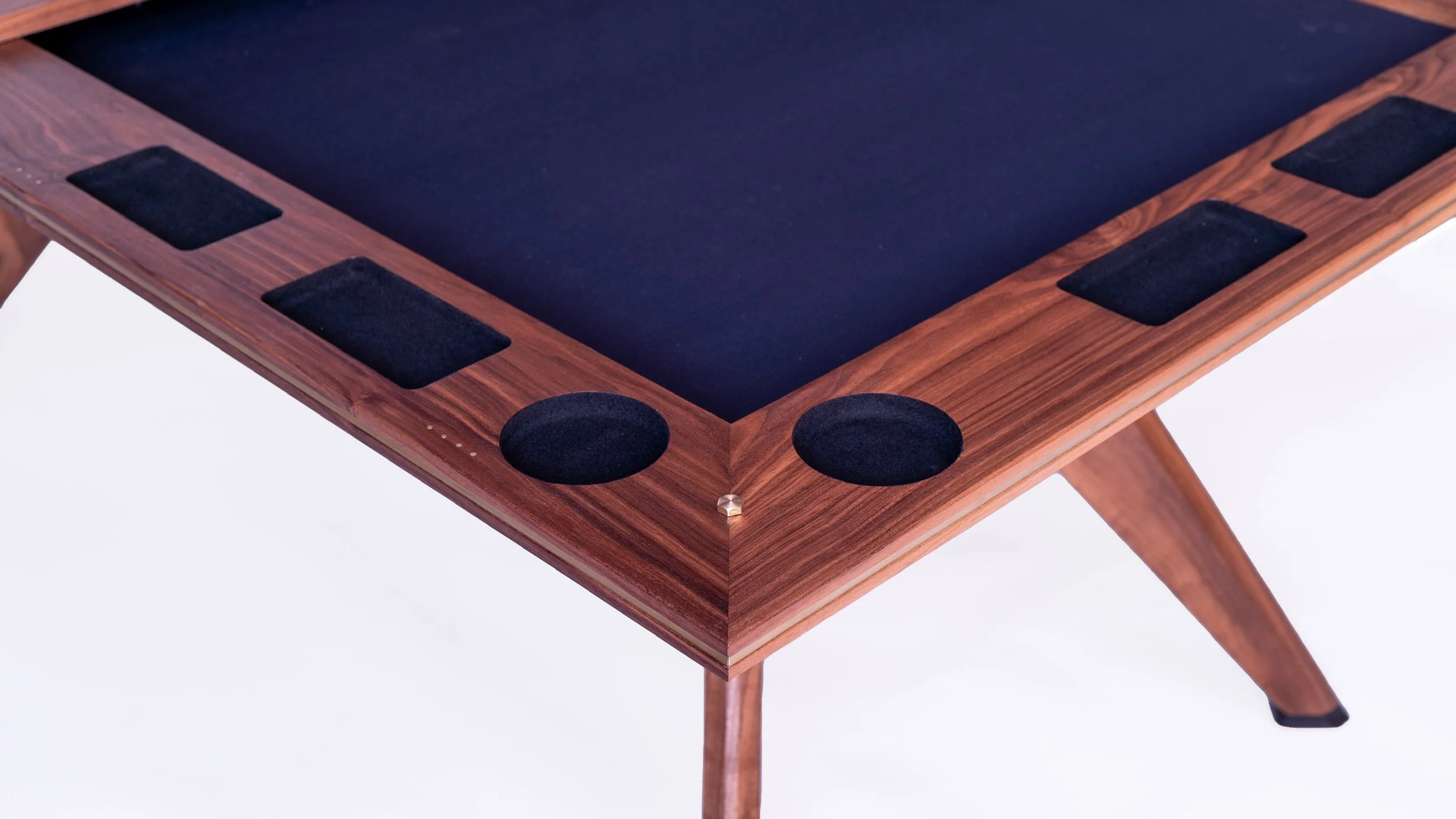 Pockets are lined with crushed velvet