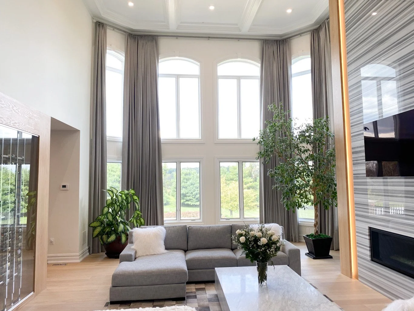 High Ceiling Motorized Drapes New Jersey Shore.jpg