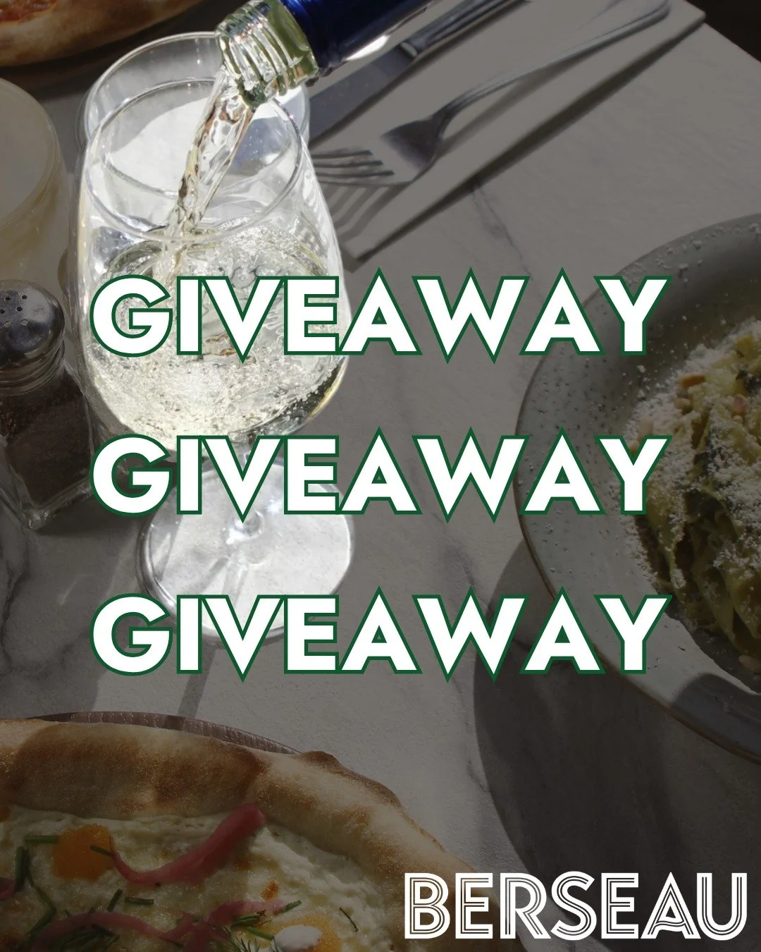 ✨GIVEAWAY✨

Nu har TV&Aring; personer chansen att vinna en middag f&ouml;r fyra vardera, v&auml;rde 2000 kr (mat och alkoholfri dryck) p&aring; PREMI&Auml;Rdagen den 17de april 2026! 💚

F&ouml;r att vara med och t&auml;vla: 
- F&ouml;lj oss @berseau