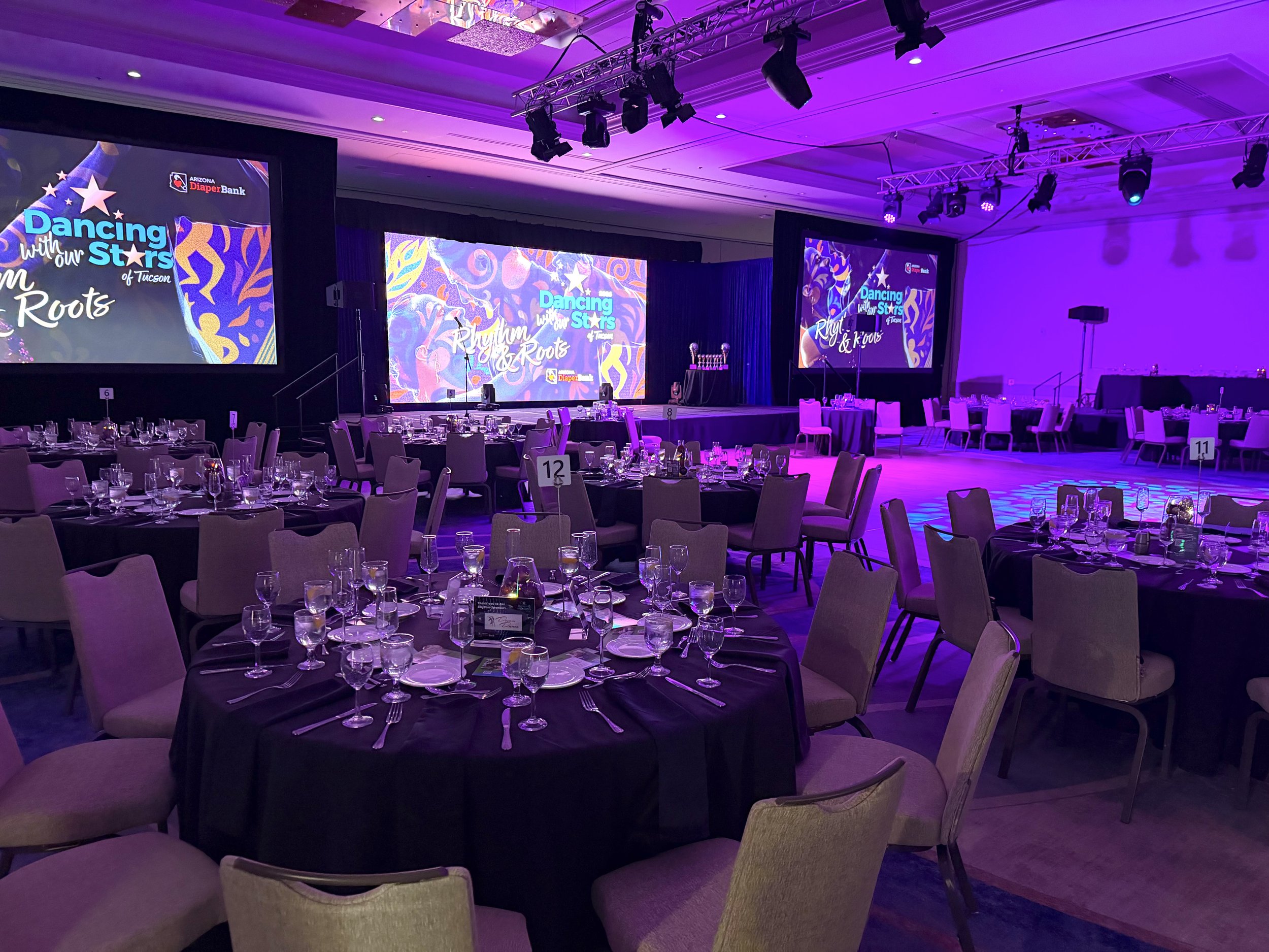 Dancing with Our Stars of Tucson 2026 Gala benefitting Arizona Diaper Bank. Oversaw creation of event branding, diaper bank rebrand and overall event design and production.