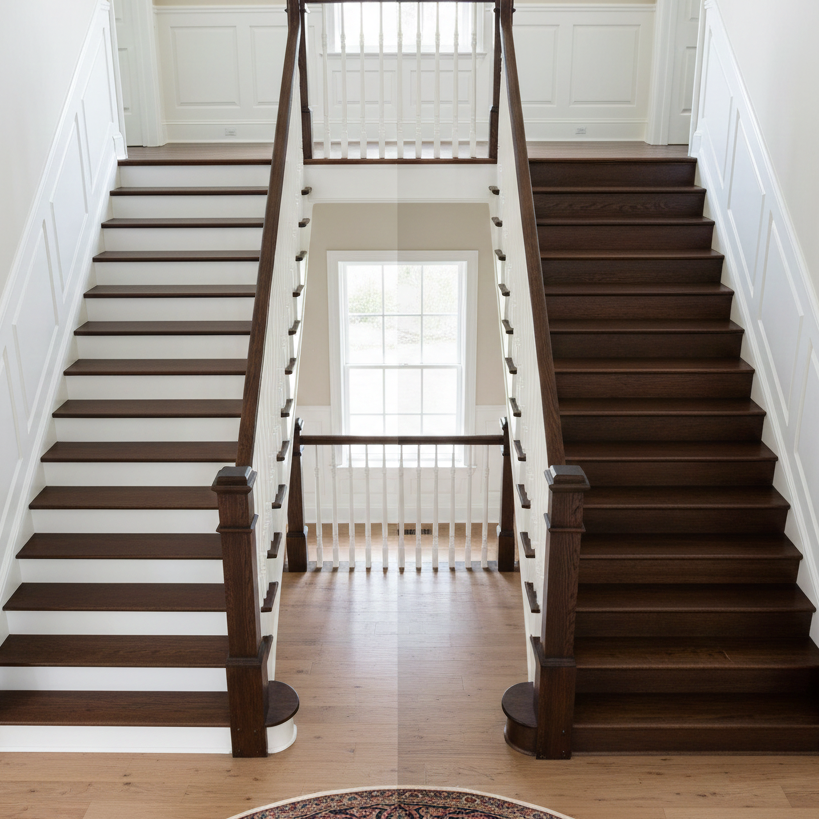 White Risers vs. Matching Treads: Which Looks Better and What's the Real Maintenance?