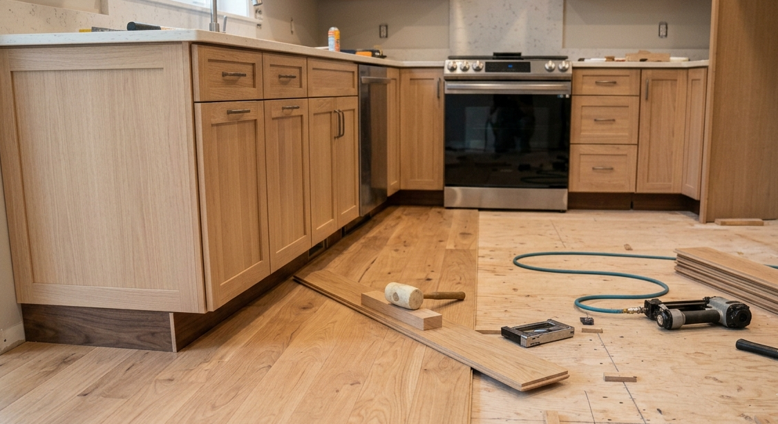 Hardwood Floors Should Go In Before Cabinets — Here's Why It Matters More Than Most Contractors Will Tell You