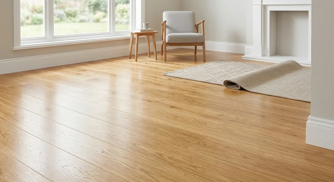 Freshly refinished hardwood floors Bucks County PA home longevity