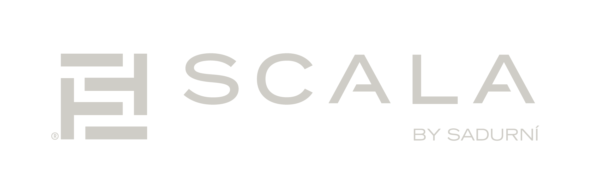 Logo for Escala by Sadurní featuring a stylized letter 'E' and the text 'ESCALA BY SADURNÍ' on a black background.