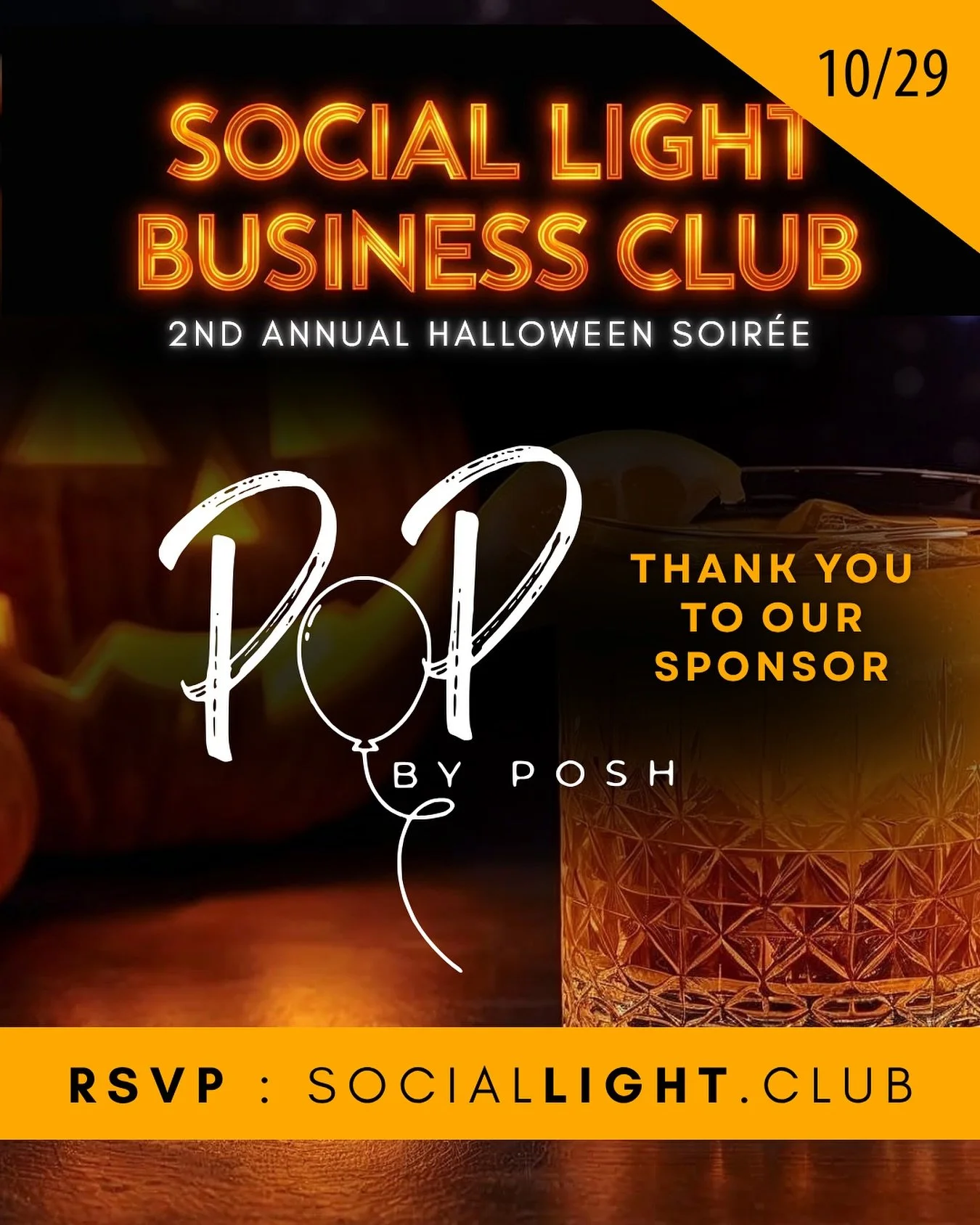 Shout out to @pop_by_posh16 
Thank you for your support! We appreciate you and your talents! 
We look forward to another celebration! Make sure to RSVP for our second annual Halloween soirée! A great time to mix and mingle!  10/29