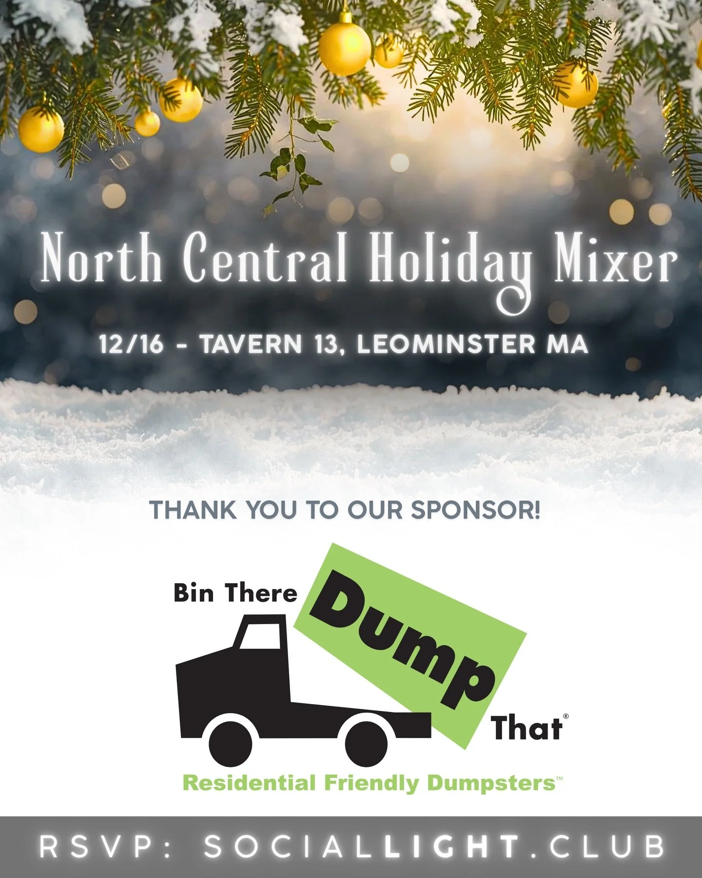 Supporting each other is key! Shoutout to @bintheredumpthat.ma for teaming up with us to make great things happen! Ready to join the movement? DM us for details! Come out on December 16th at Tavern 13 in Leominster MA.
