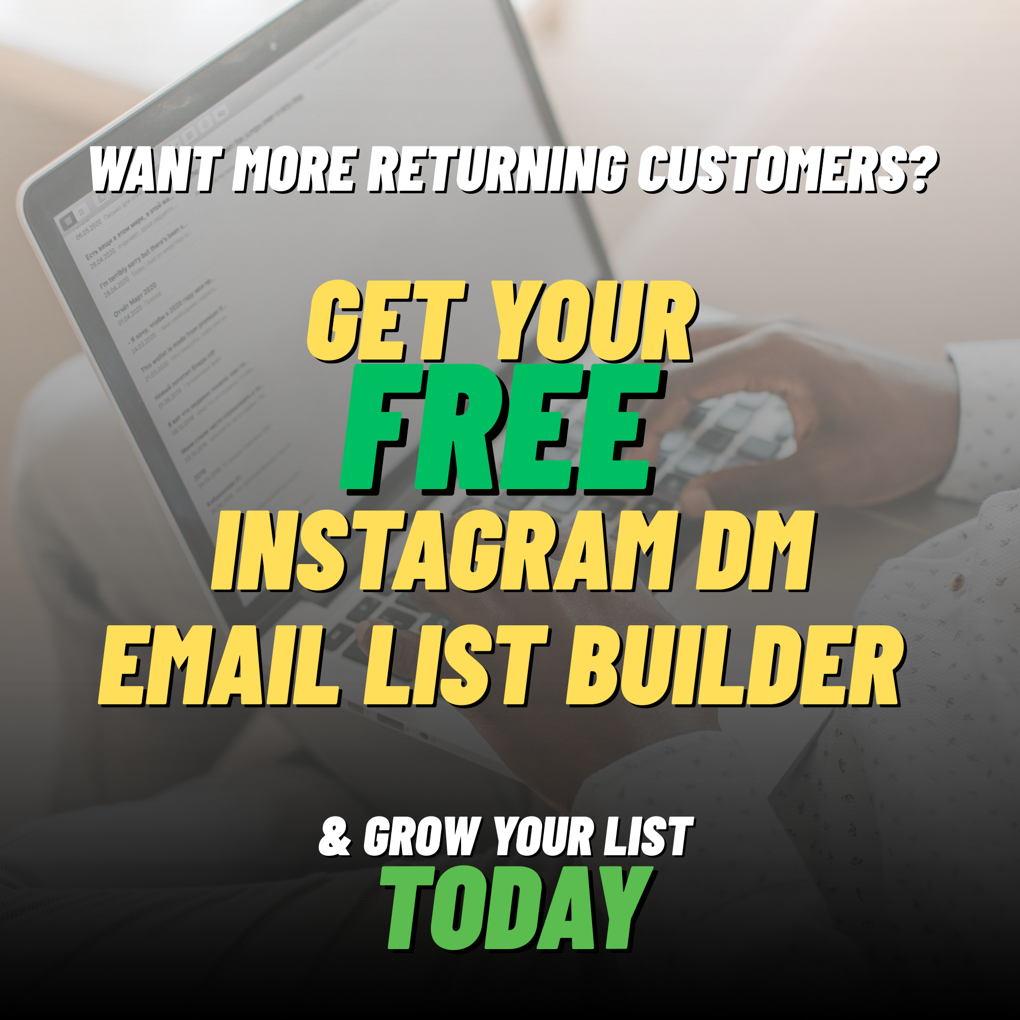 FREE Instagram DM Email List Builder
