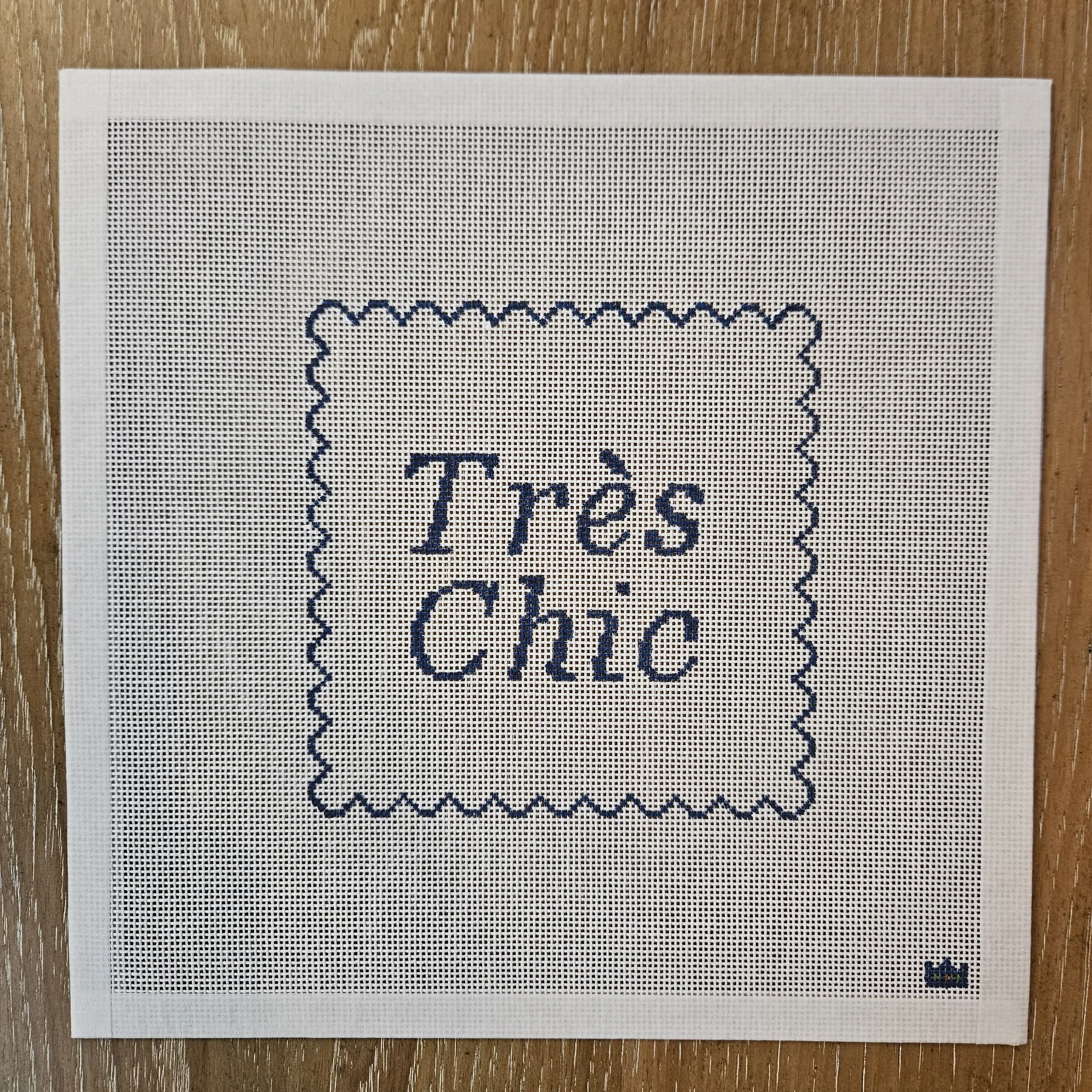 Navy Tres Chic Canvas