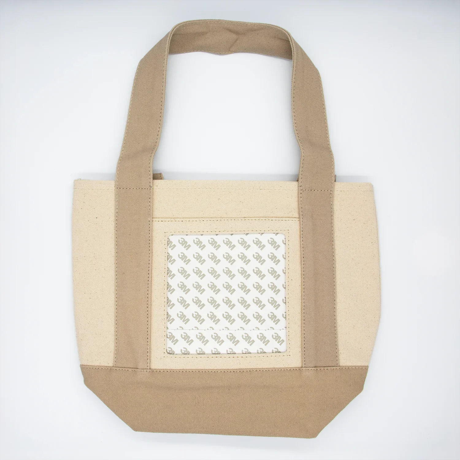 Taupe Self Finishing Small Canvas Tote