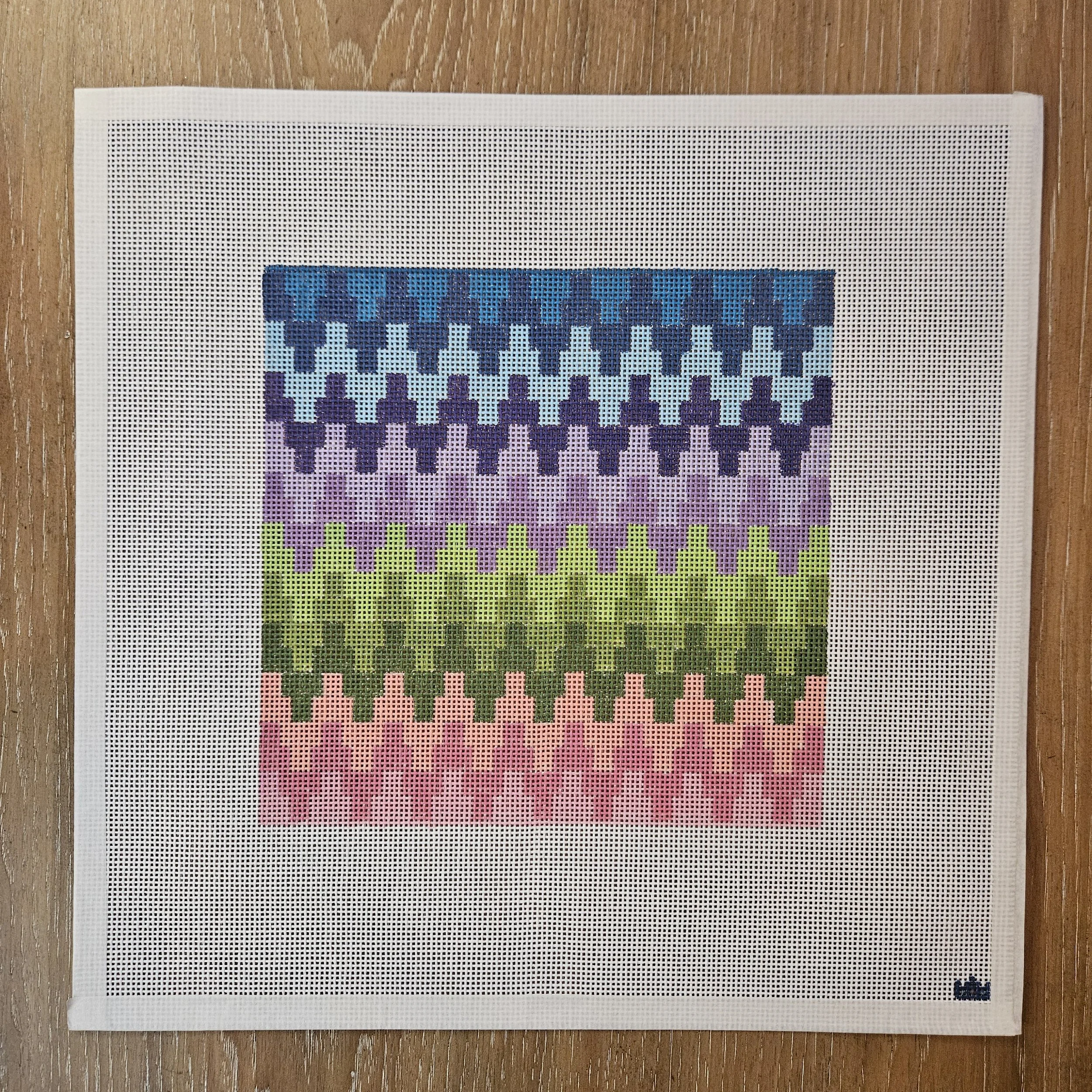 Colorful Zig Zag Canvas