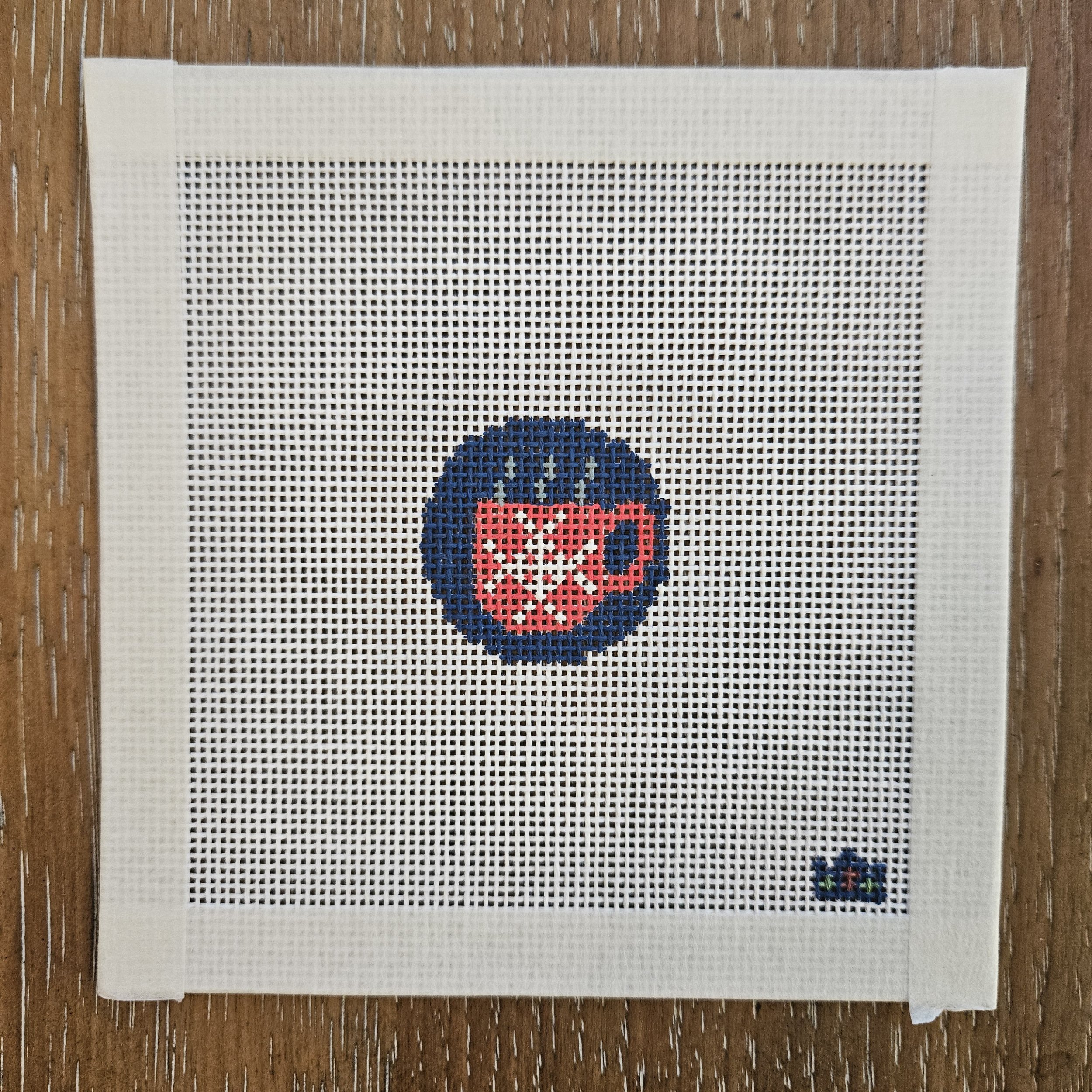 Holiday Mug Key Fob Canvas