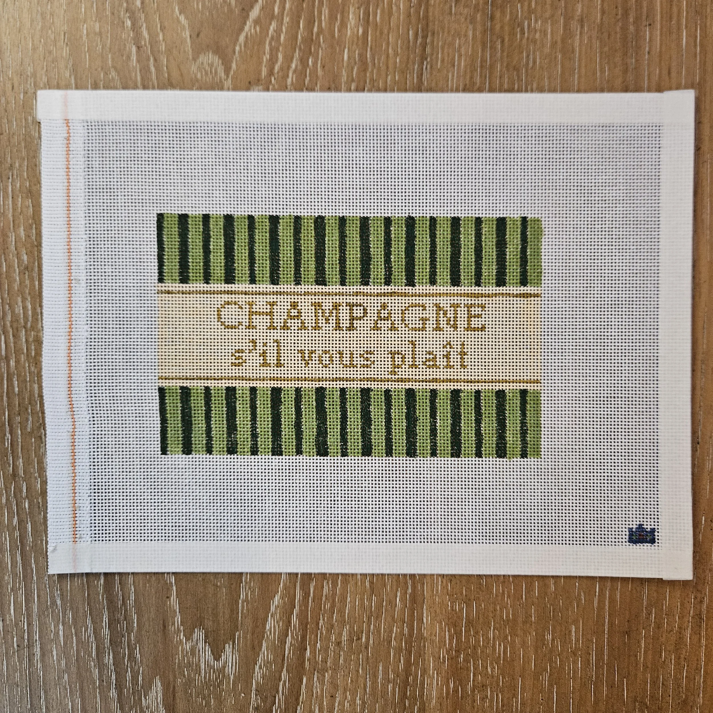 Champagne s'il vous plait Clutch Insert Canvas