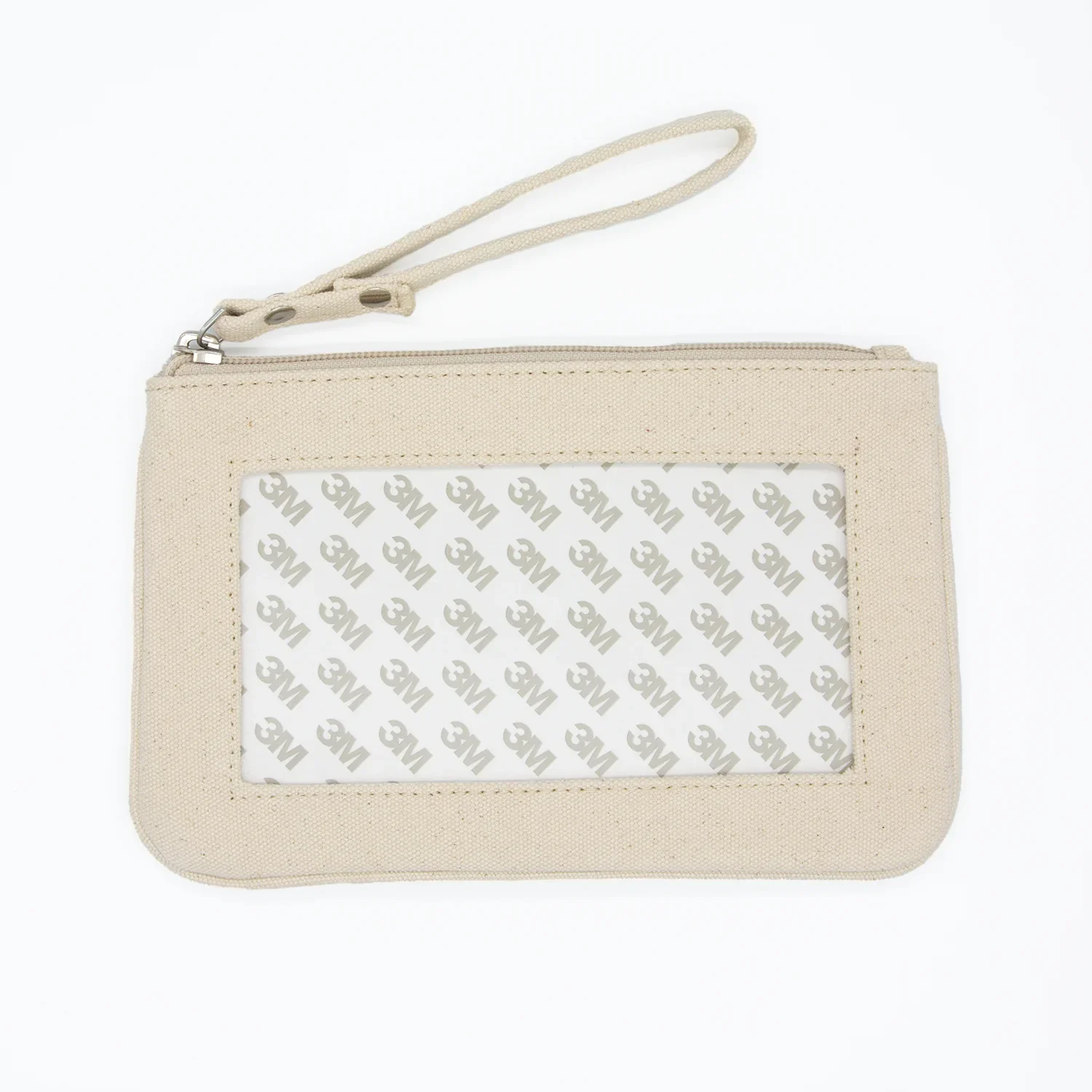 Natural Self Finishing Canvas Clutch