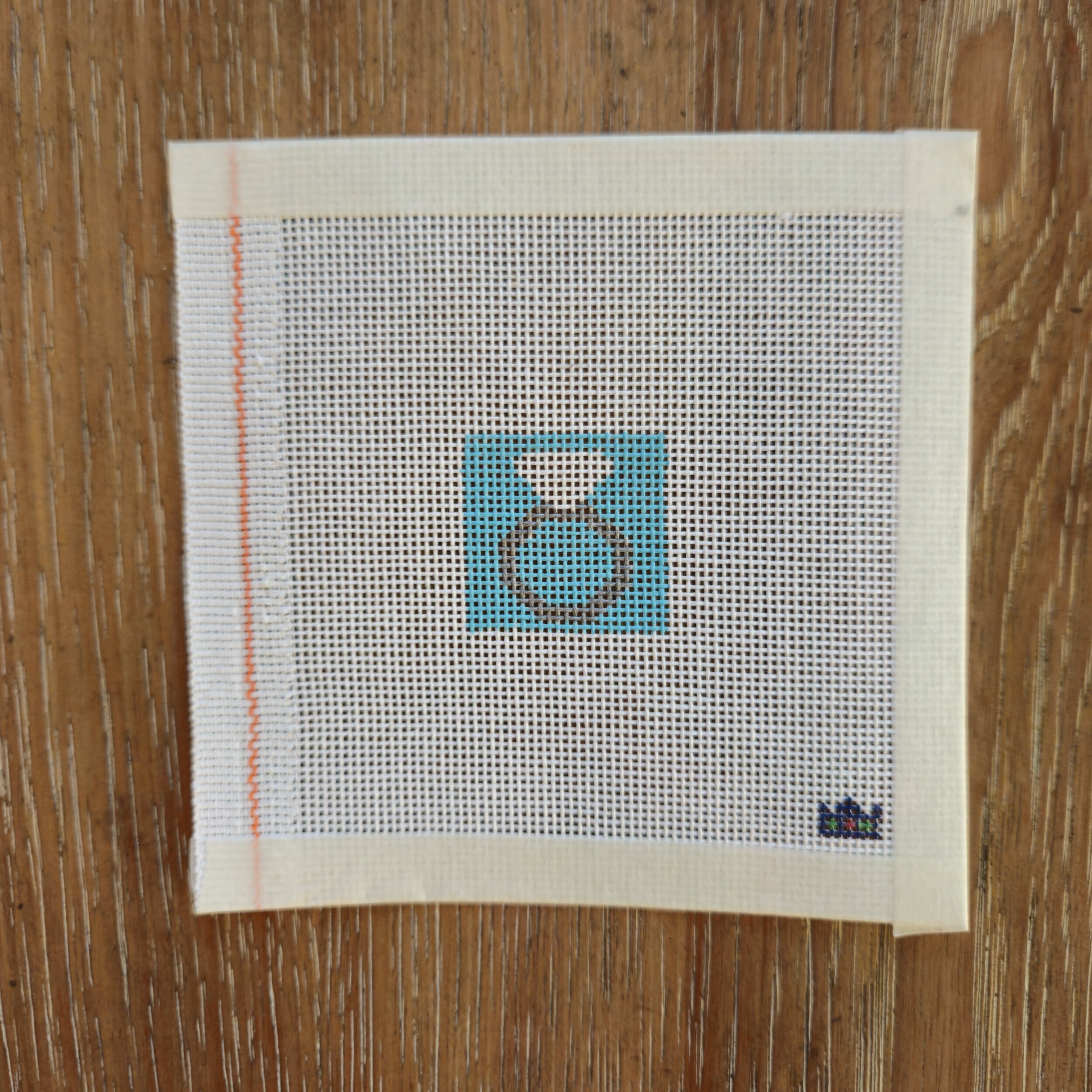 Blue Ring Bitty Box Canvas