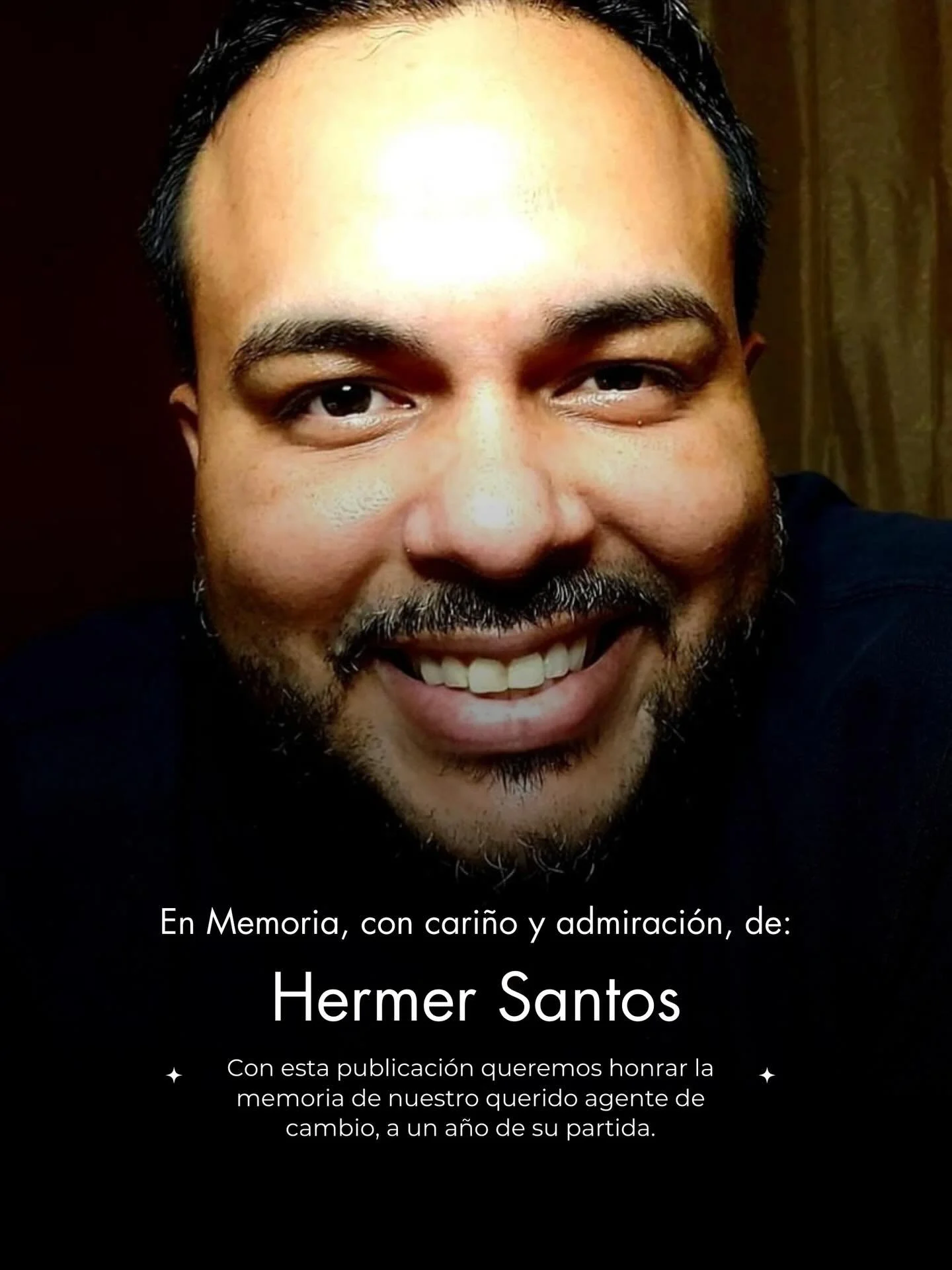 Un agente de cambio eterno 🕊️

En memoria de nuestro querido Hermes Santos, a un a&ntilde;o de su partida. Con la energ&iacute;a, calor y carisma de su tierra querida, Puerto Rico, fue parte de la generaci&oacute;n Balloon Internacional Arauco 2017.