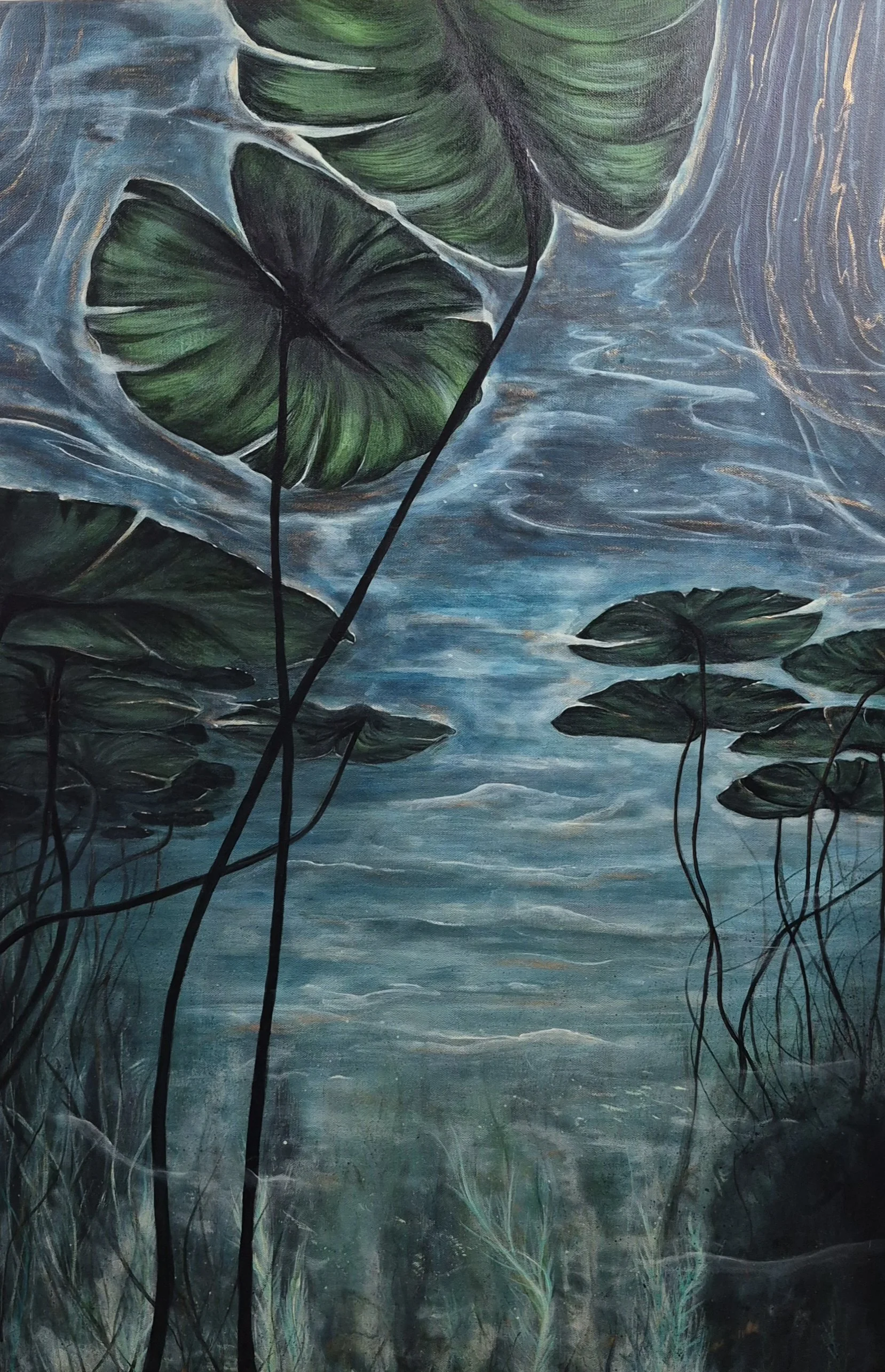 Sinking  Softly  36" x 24"