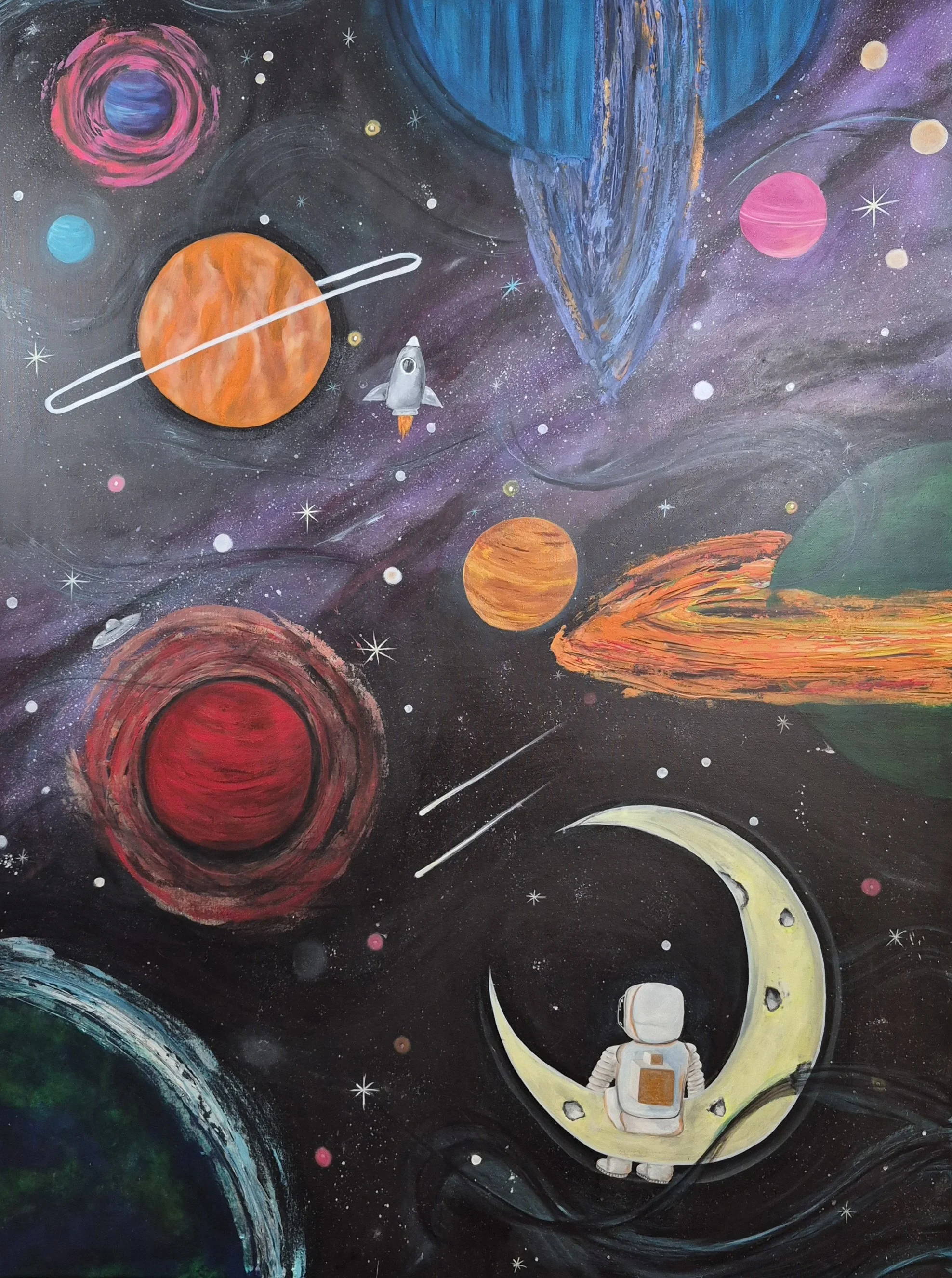 Up, Up and Away   48" x 36" 