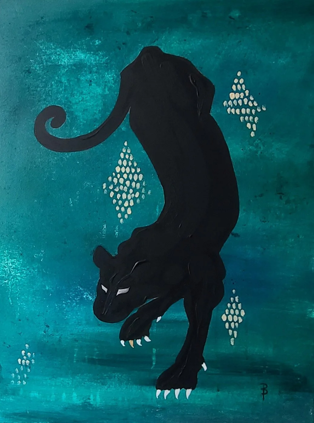 Panther Noir   24" x 18"