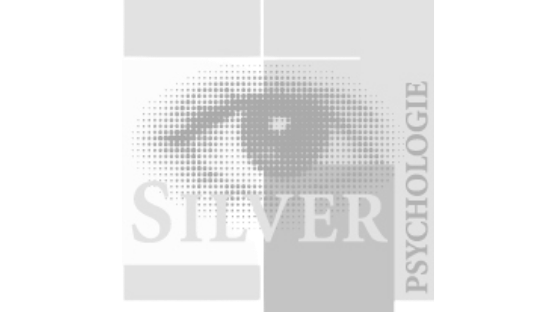 Een boek met de titel 'Silver' en de naam 'Psychologist'. Op de omslag staat een halfronde oogprint, gemaakt van stippen.