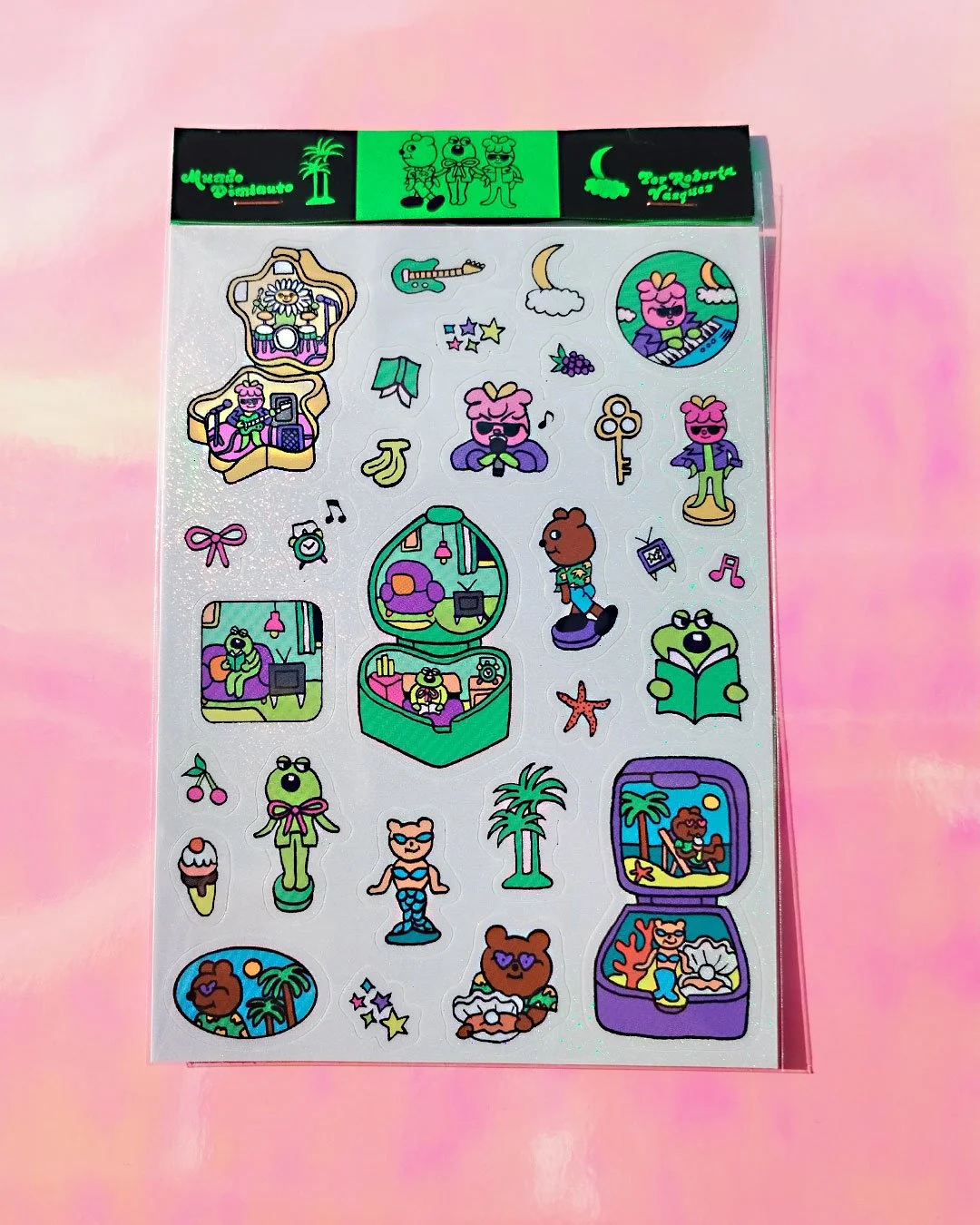 Mundo Diminuto glitter stickers