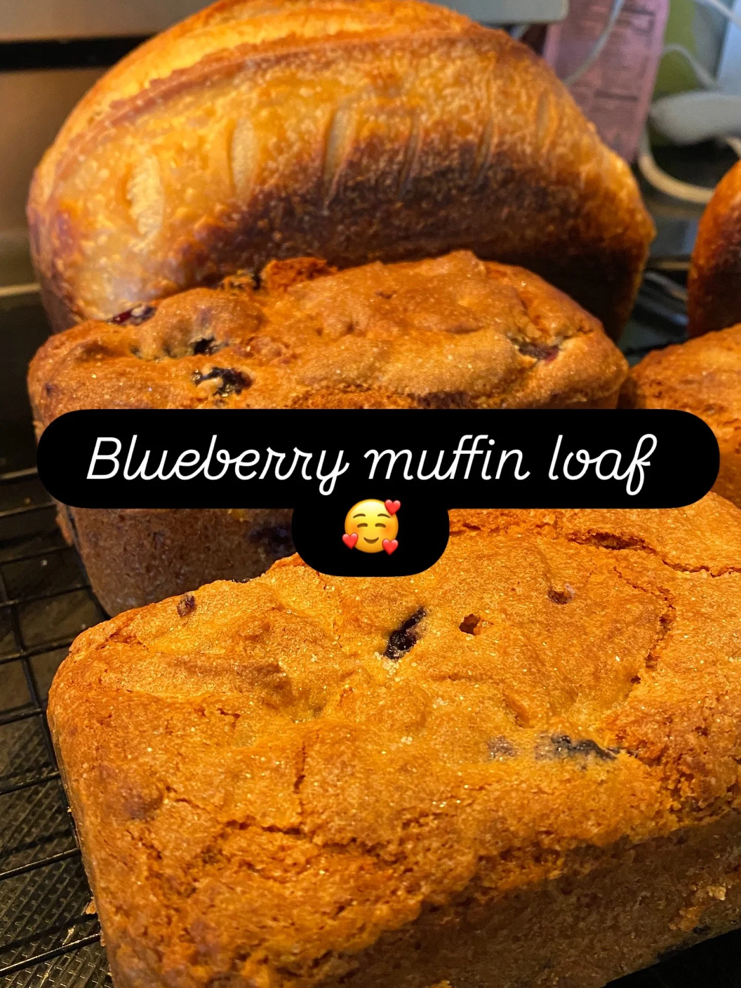 Practice baking on the off season!  Blueberry muffin loaf!  My husband said it was the best EVER!